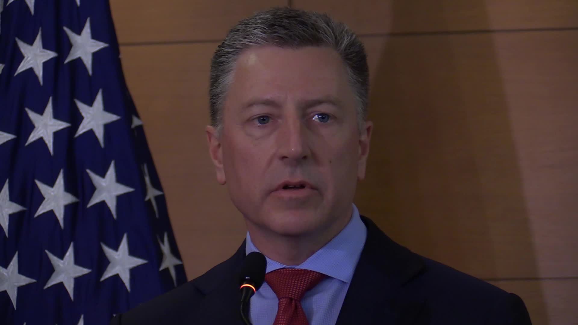 Press conference of U.S. Special Representative for Ukraine Kurt Volker in Kiev