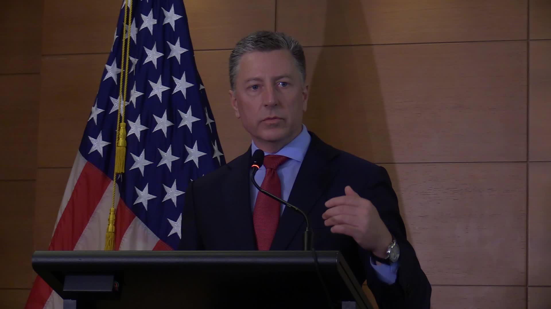 Press conference of U.S. Special Representative for Ukraine Kurt Volker in Kiev
