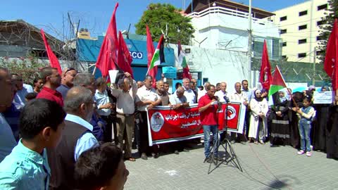 Palestinian Protest Demanding The Lebanse Government To Reverse Practices Against Refugees
