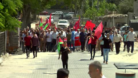 Palestinian Protest Demanding The Lebanse Government To Reverse Practices Against Refugees