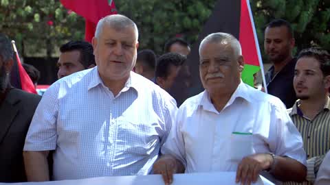 Palestinian Protest Demanding The Lebanse Government To Reverse Practices Against Refugees