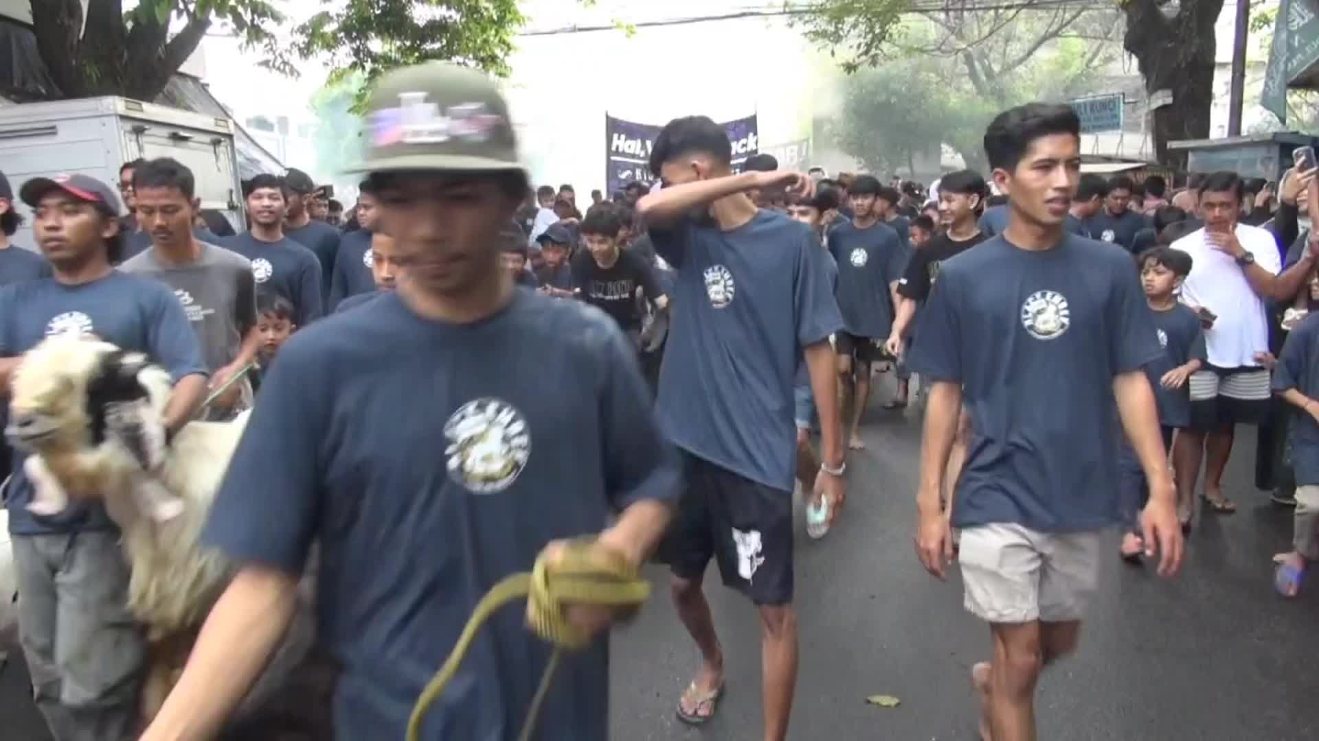 Eid Ad-Adha livestocks parade in Indonesia 