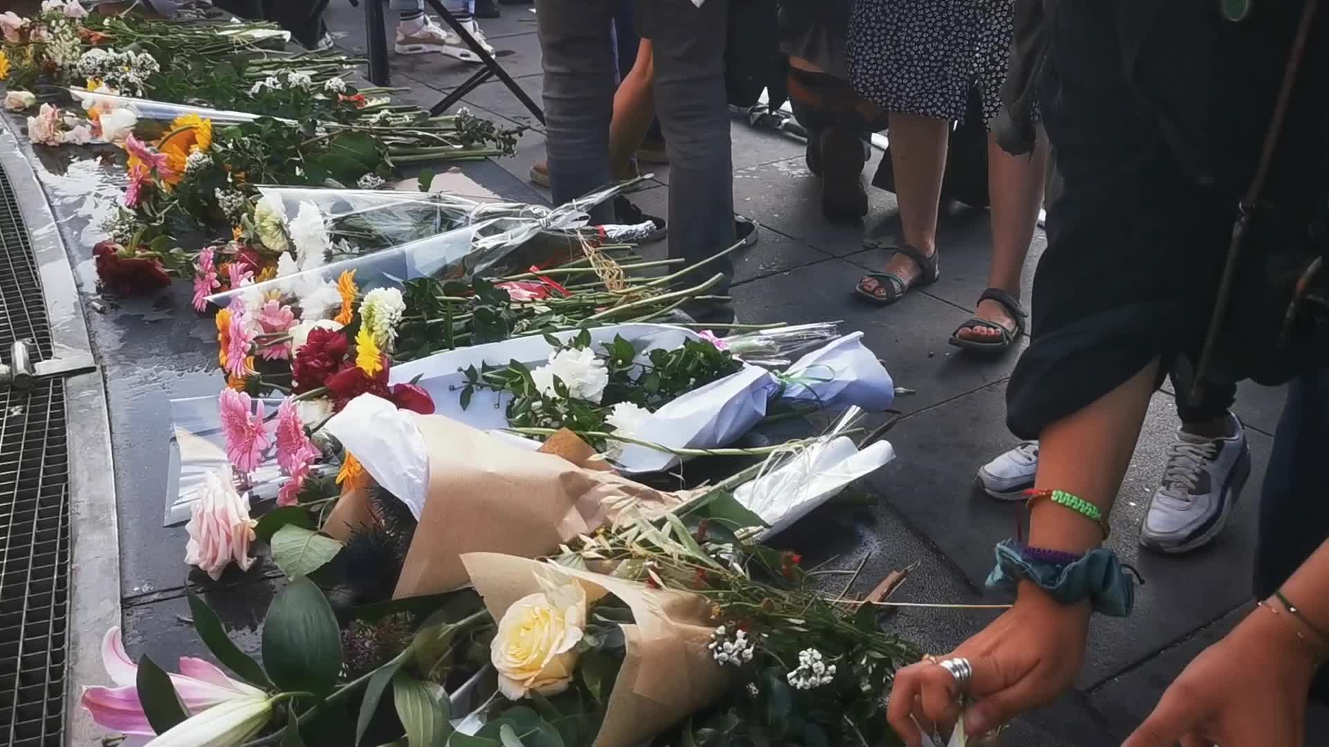 Rally in memory of the migrants who died off the Greek coast in Paris