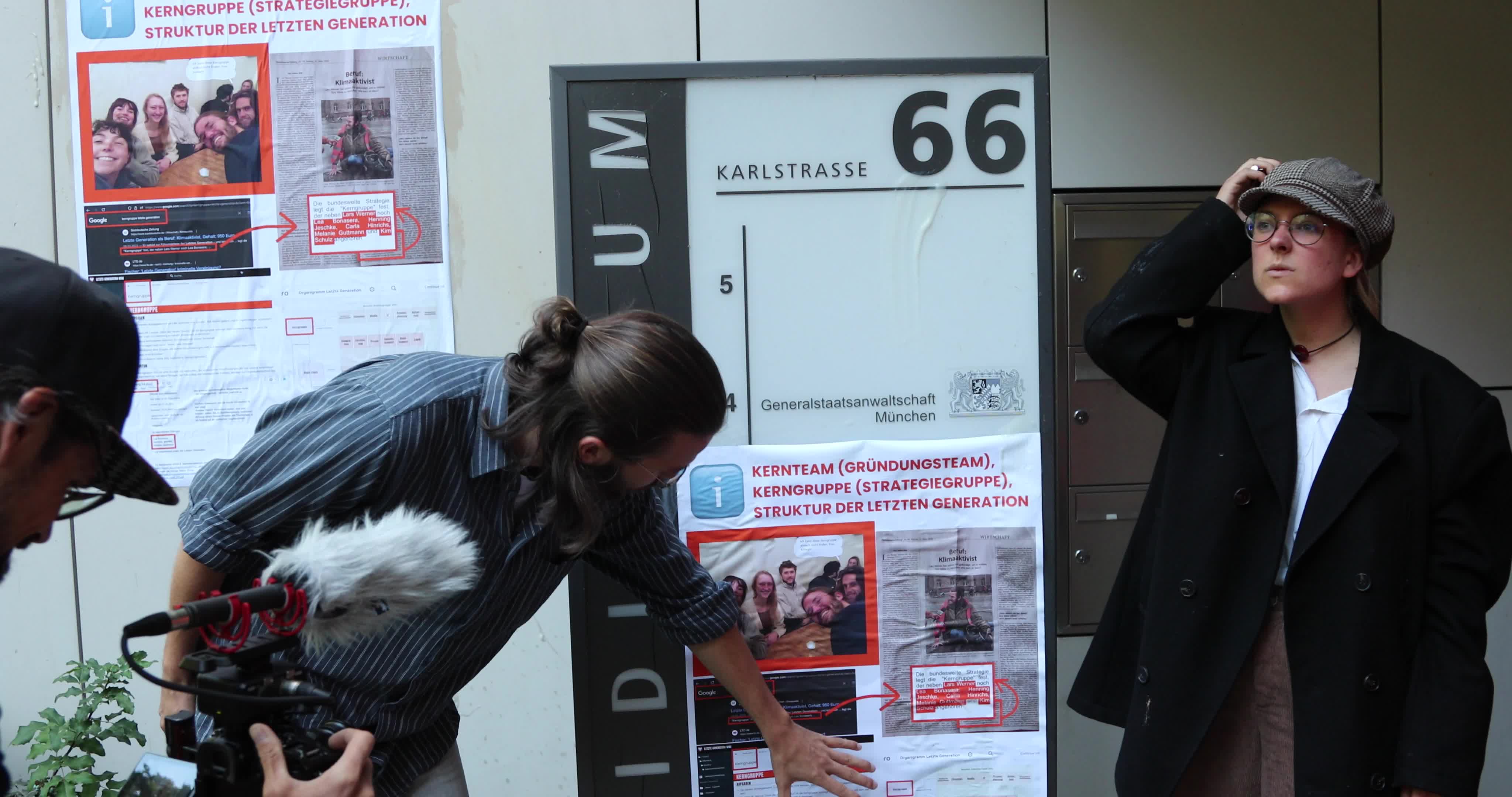 Letzte Generation Protest at the General prosecutor's office in Munich