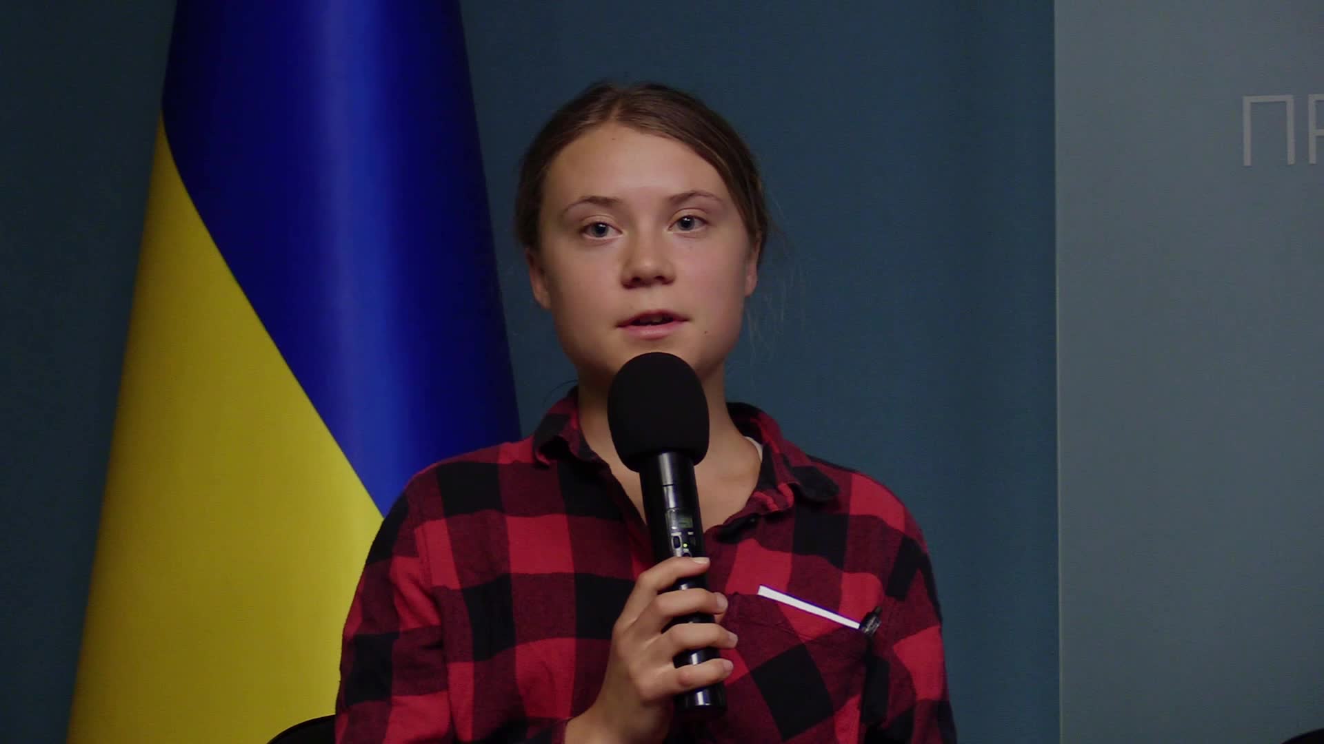 Swedish environmental activist Greta Thunberg visits Kyiv to take part in an international working group for environmental crimes of Russia meeting in Kyiv, amid Russian invasion of Ukraine.