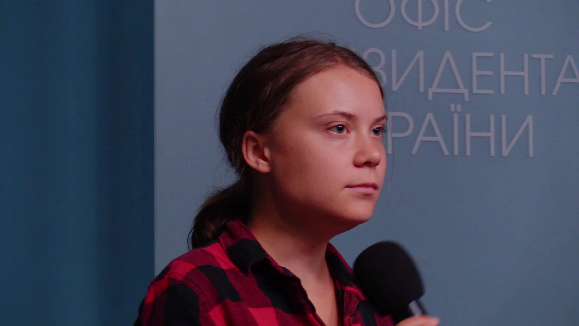 Swedish environmental activist Greta Thunberg visits Kyiv to take part in an international working group for environmental crimes of Russia meeting in Kyiv, amid Russian invasion of Ukraine.
