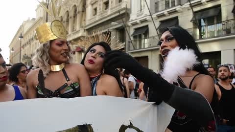 Demonstration for The LGBT Pride In Madrid