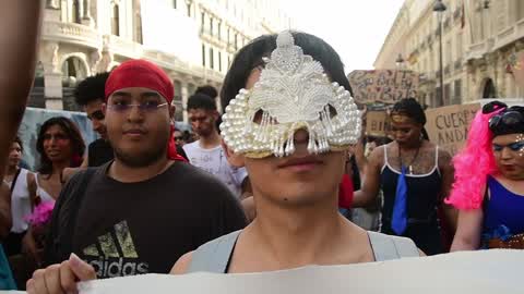 Demonstration for The LGBT Pride In Madrid