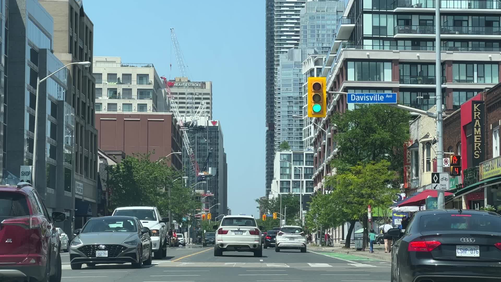 Vehicle traffic in Toronto