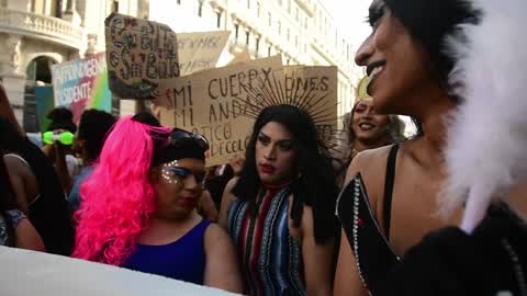 Demonstration for The LGBT Pride In Madrid