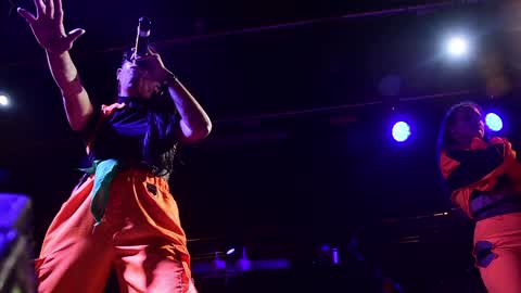 The argentinian feminist singer Miss Bolivia in Madrid, Spain