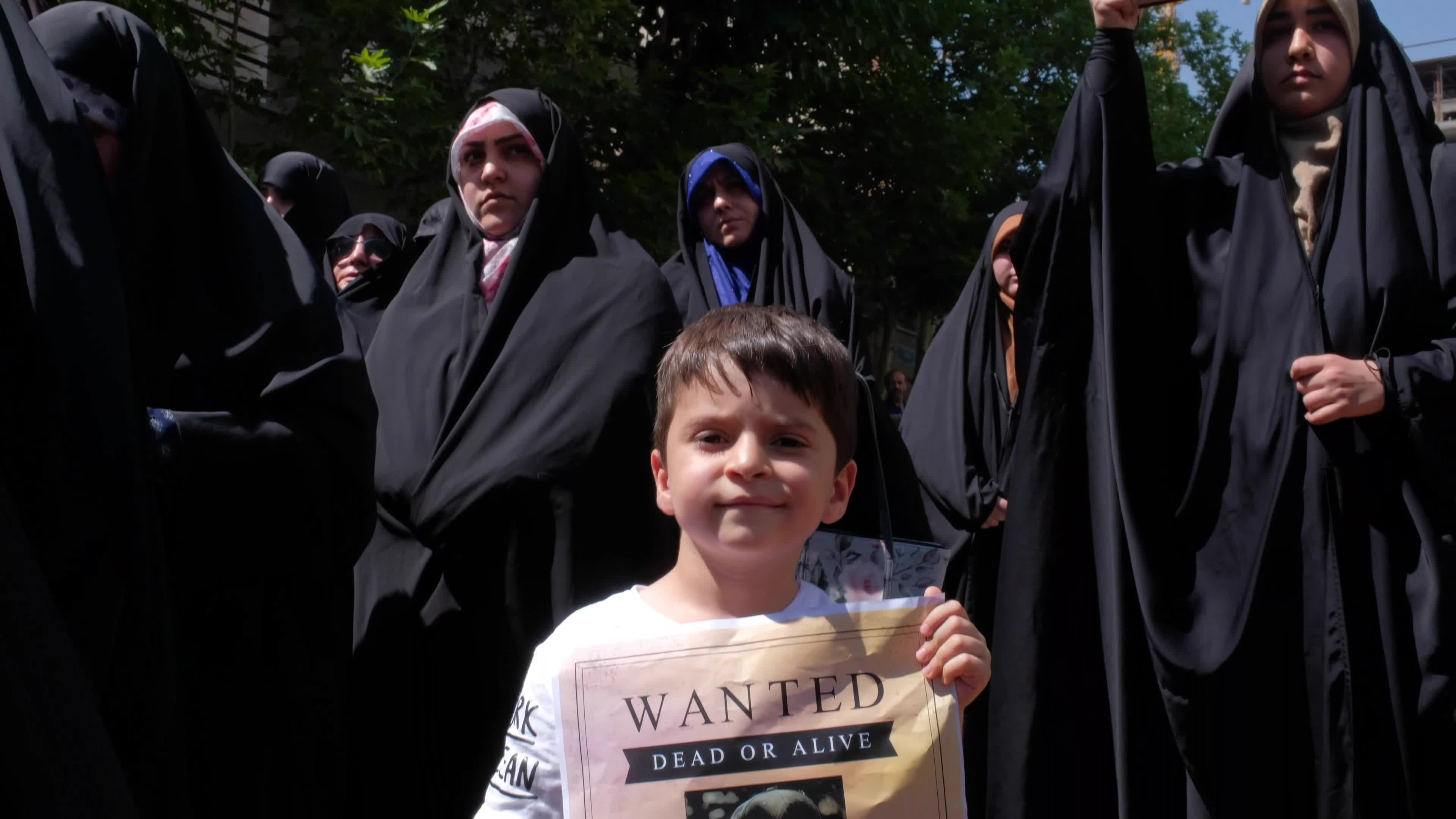 Iran-Protest against Koran burning in the Sweden