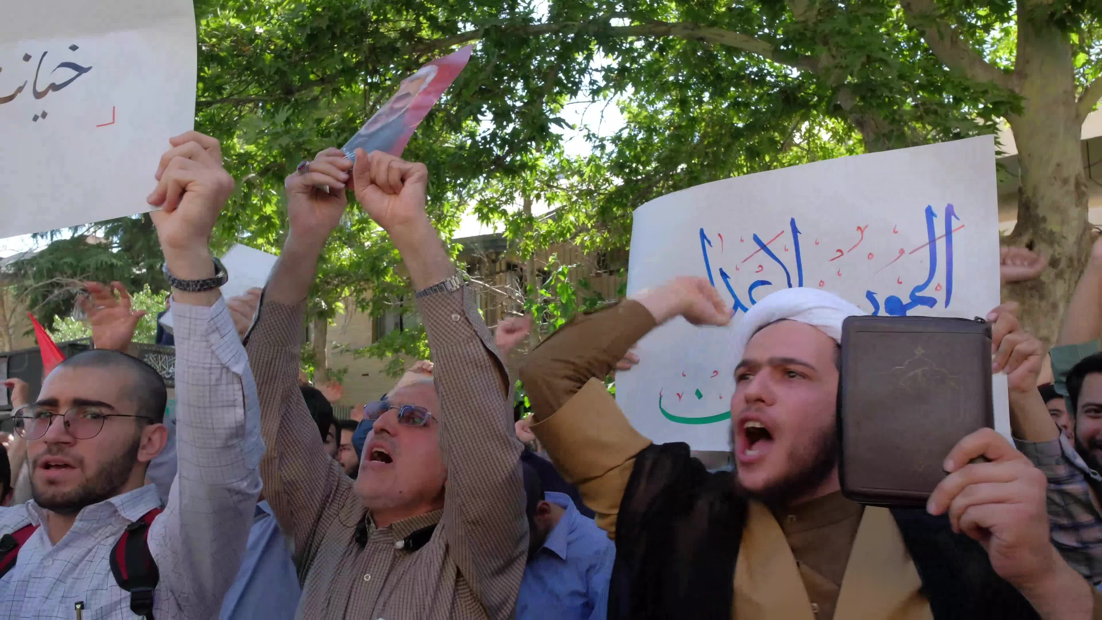 Iran-Protest against Koran burning in the Sweden