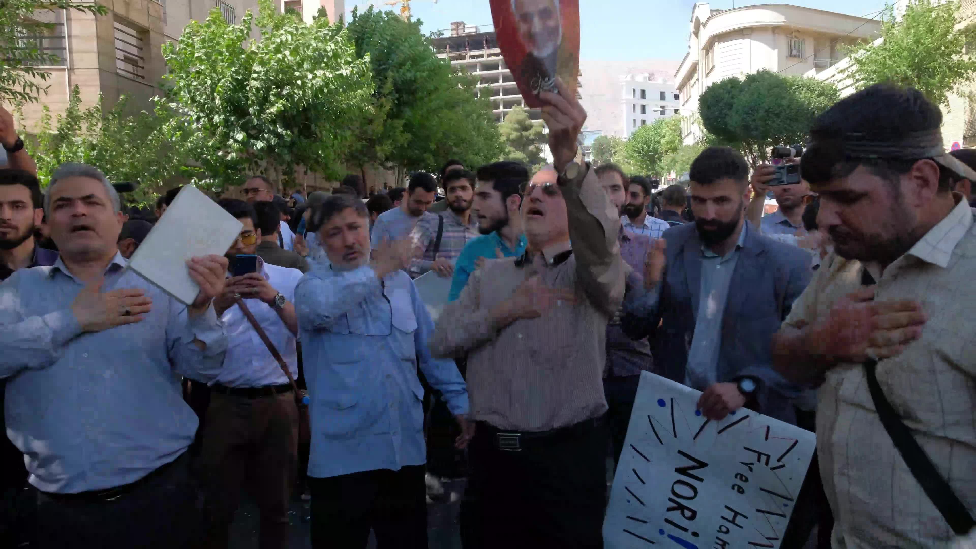 Iran-Protest against Koran burning in the Sweden