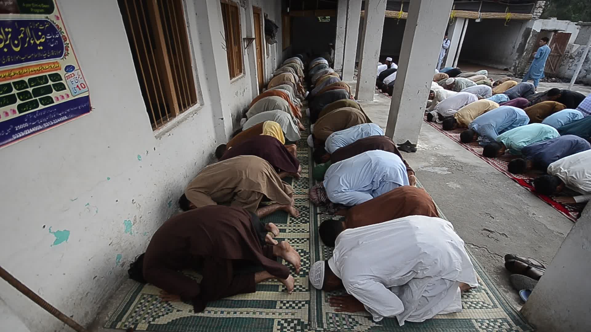 Eid al-Adha prayer in Afghan Refugees Camp In Peshawar