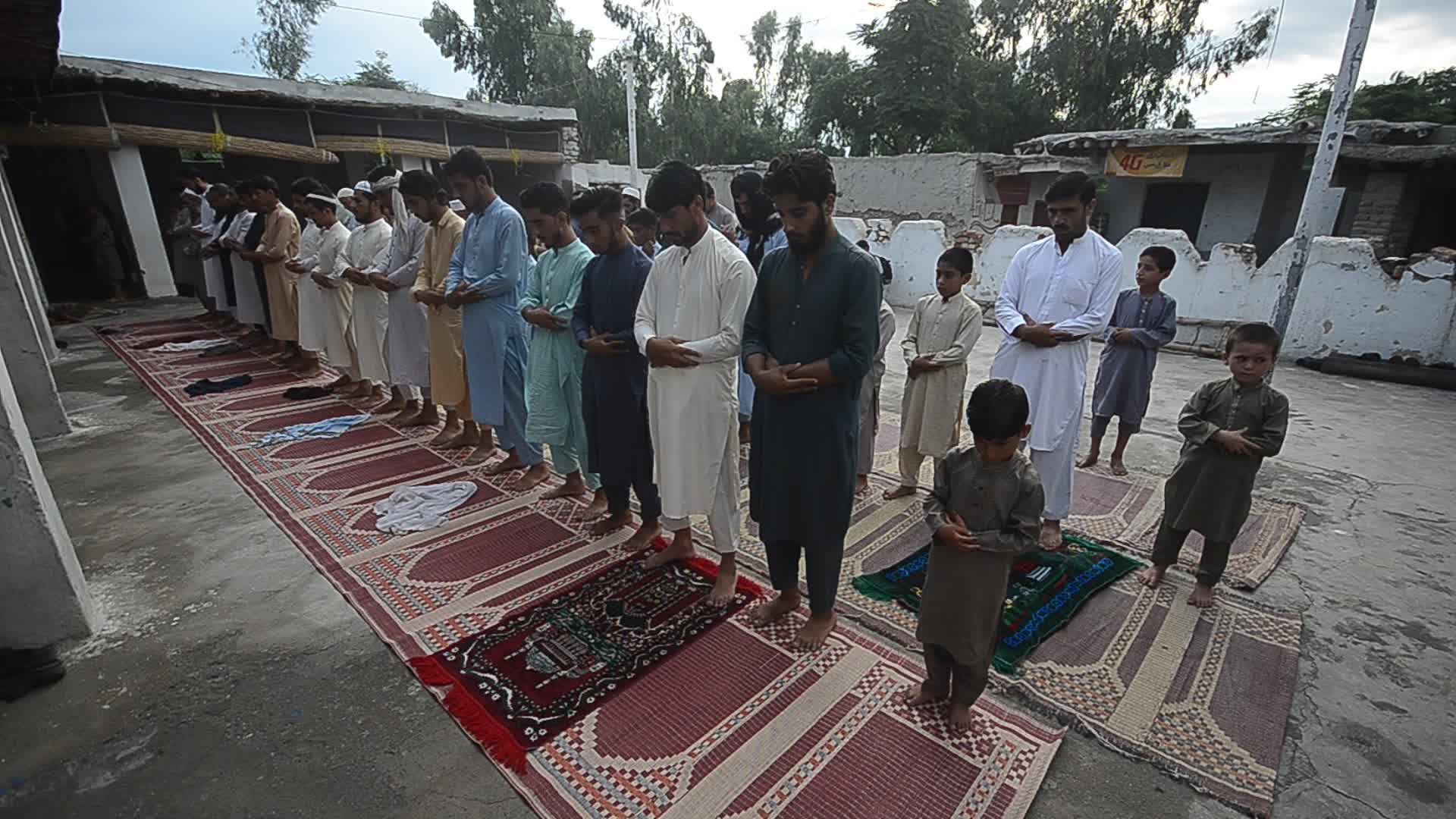Eid al-Adha prayer in Afghan Refugees Camp In Peshawar