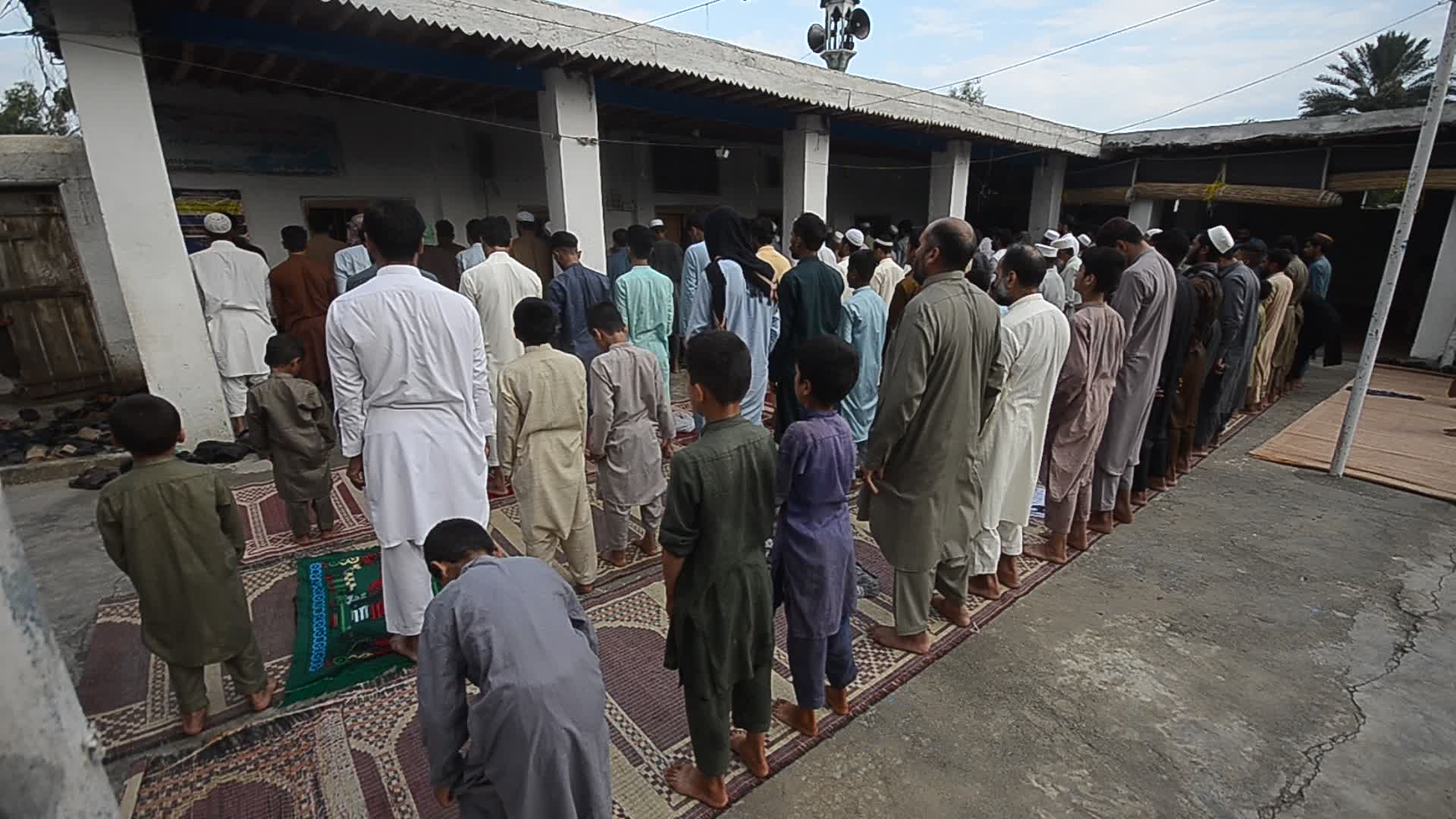 Eid al-Adha prayer in Afghan Refugees Camp In Peshawar