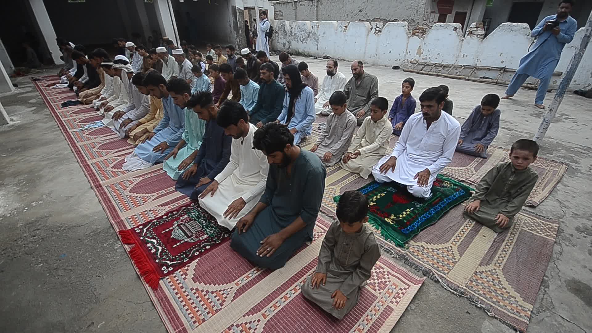 Eid al-Adha prayer in Afghan Refugees Camp In Peshawar