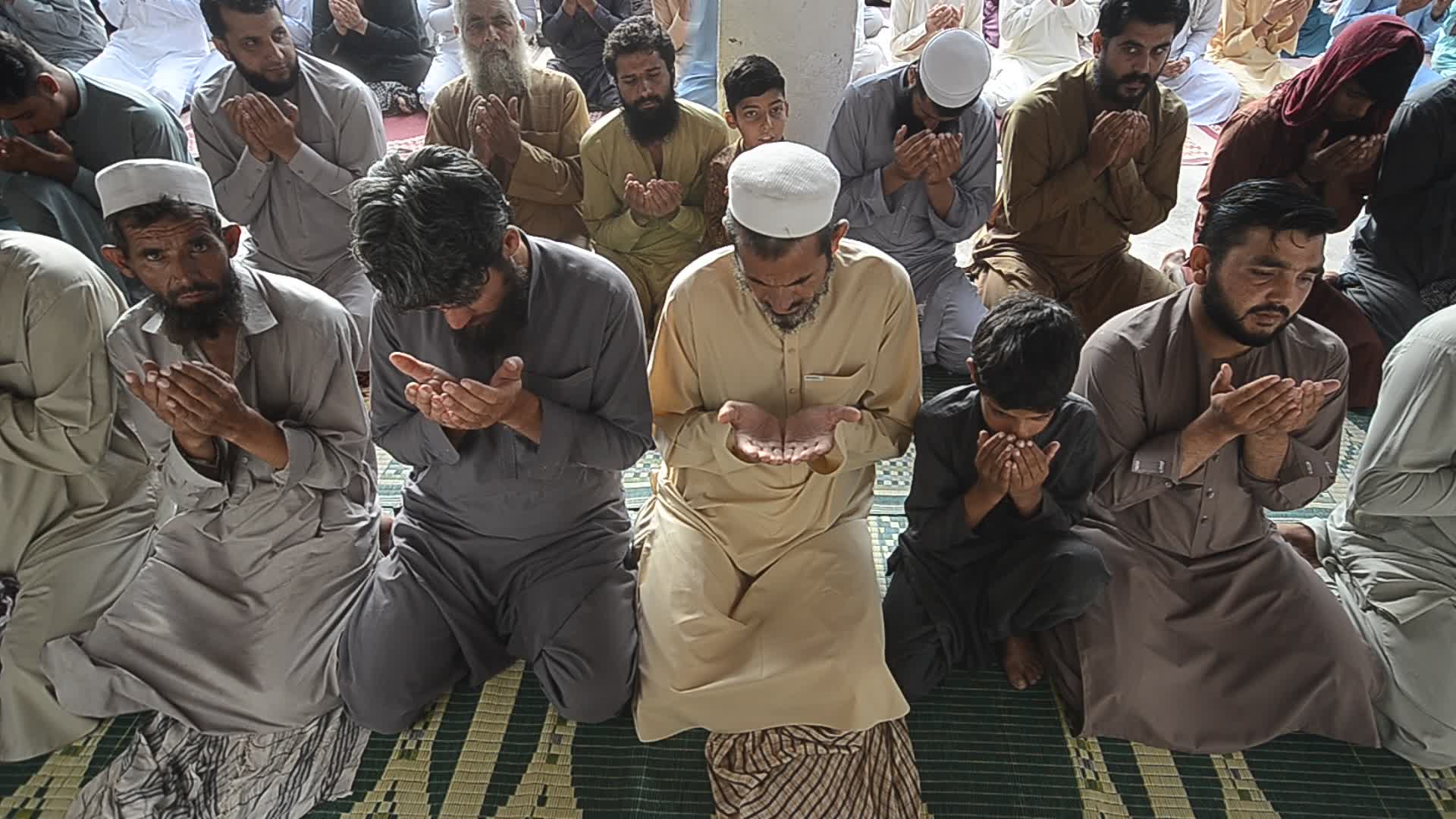 Eid al-Adha prayer in Afghan Refugees Camp In Peshawar