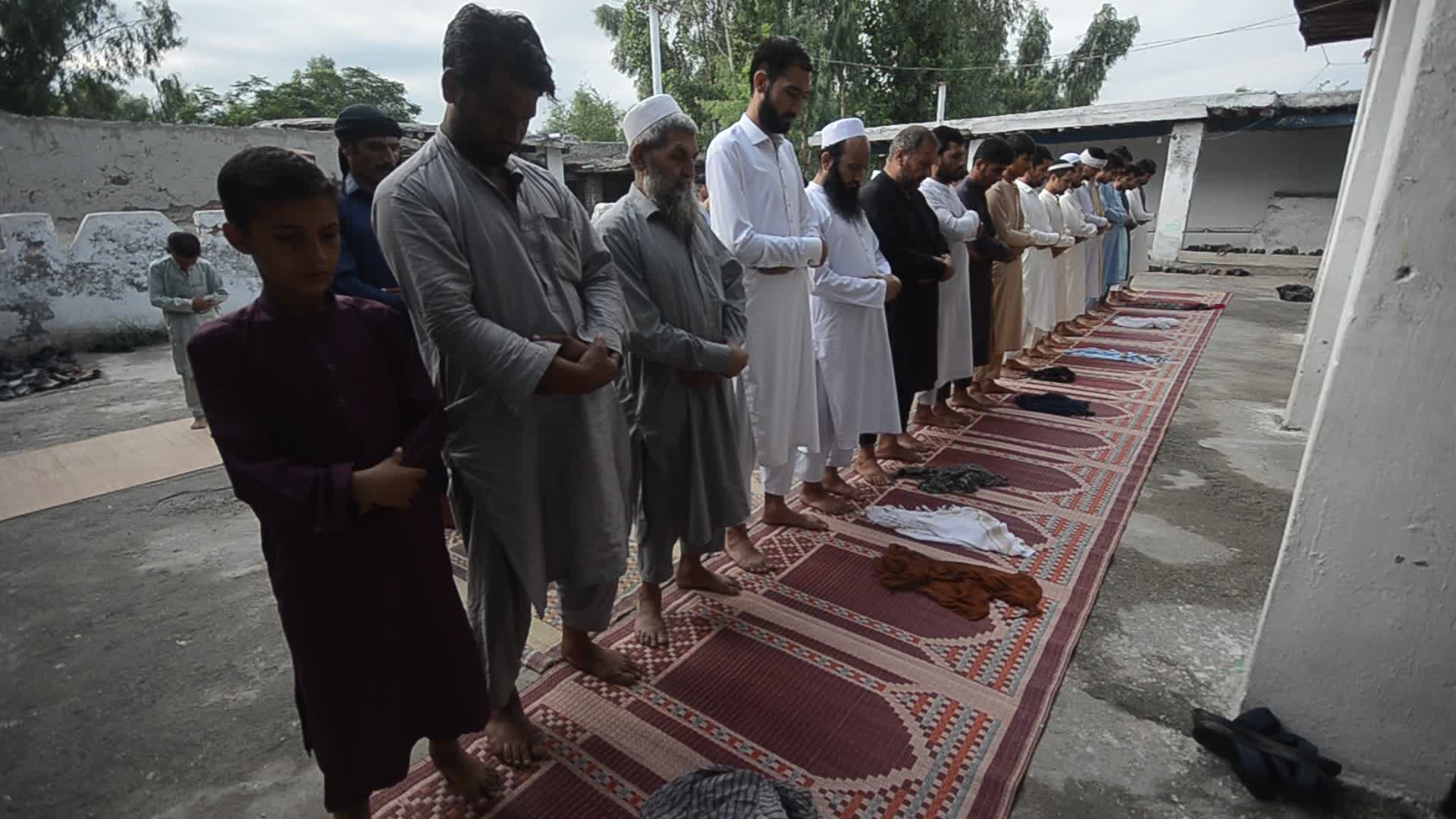 Eid al-Adha prayer in Afghan Refugees Camp In Peshawar