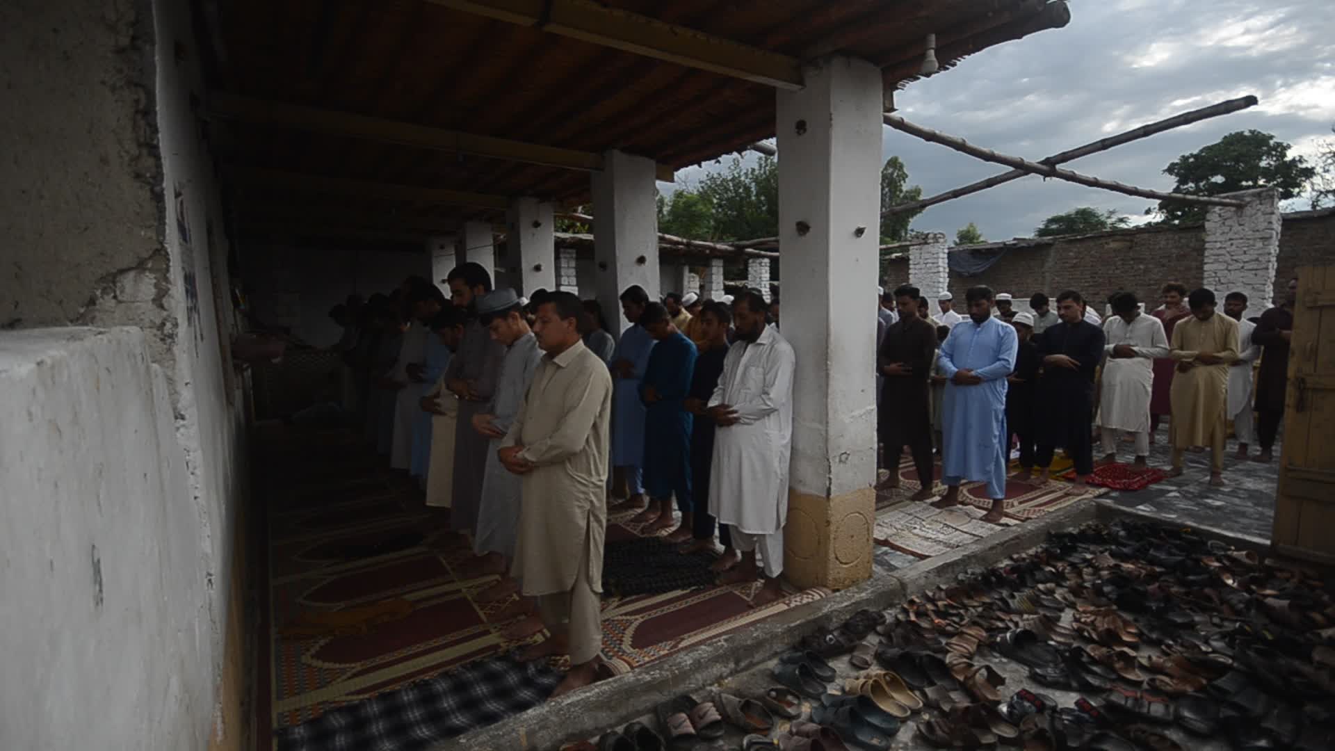 Eid al-Adha prayer in Afghan Refugees Camp In Peshawar