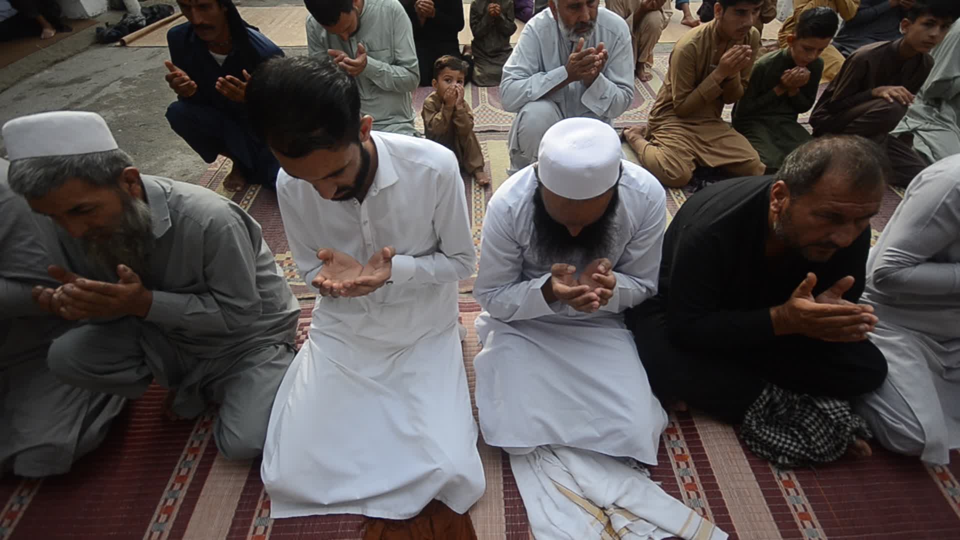 Eid al-Adha prayer in Afghan Refugees Camp In Peshawar