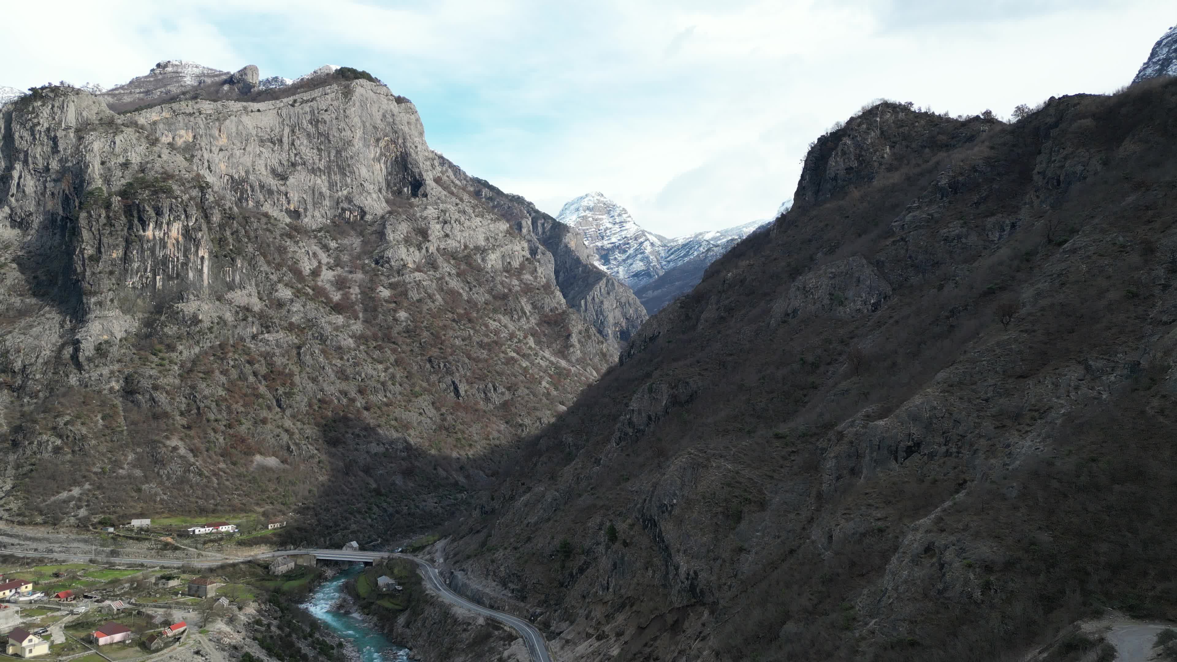 Drone videos of the beautiful mountains in northern Albania