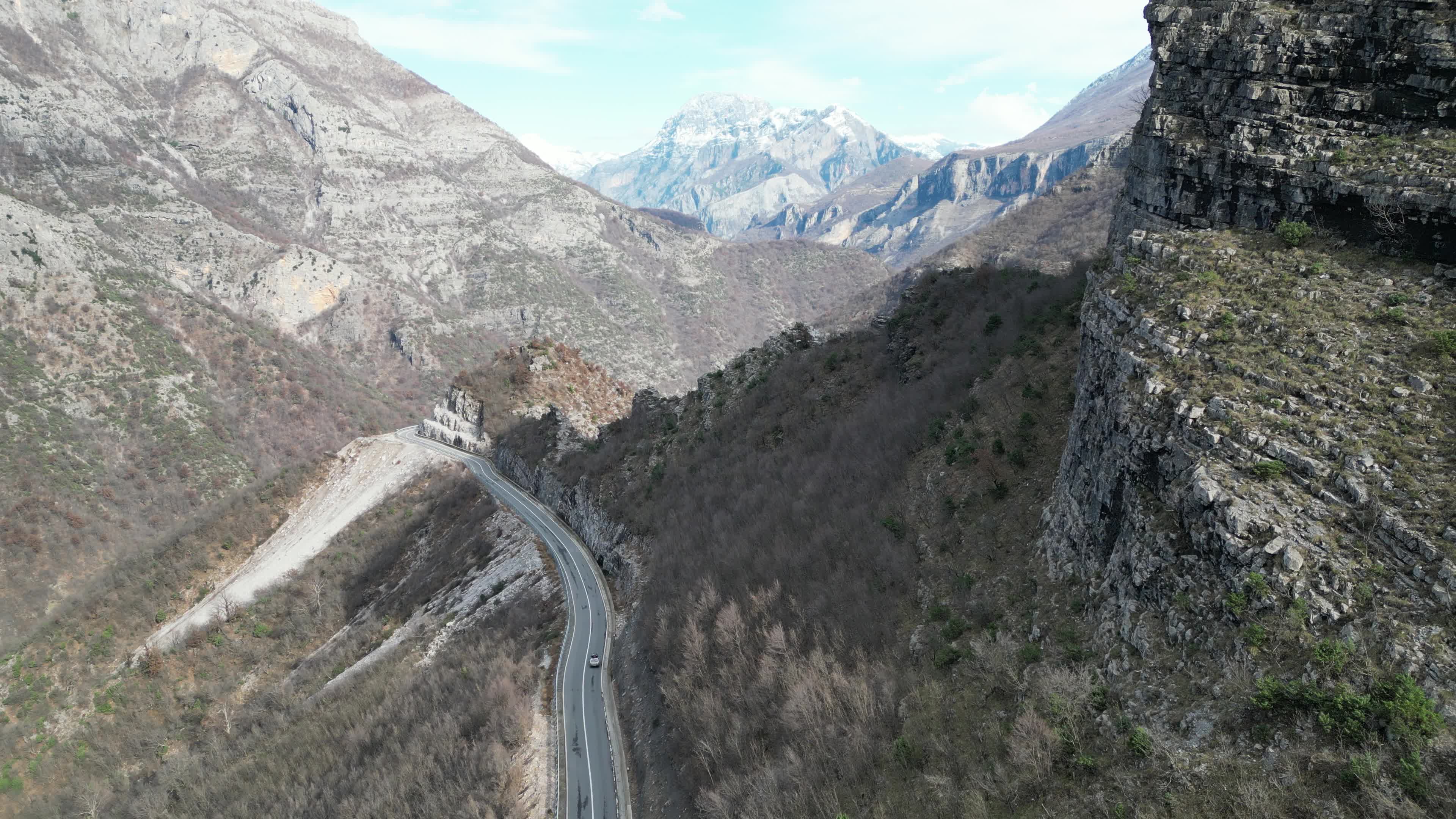 Drone videos of the beautiful mountains in northern Albania