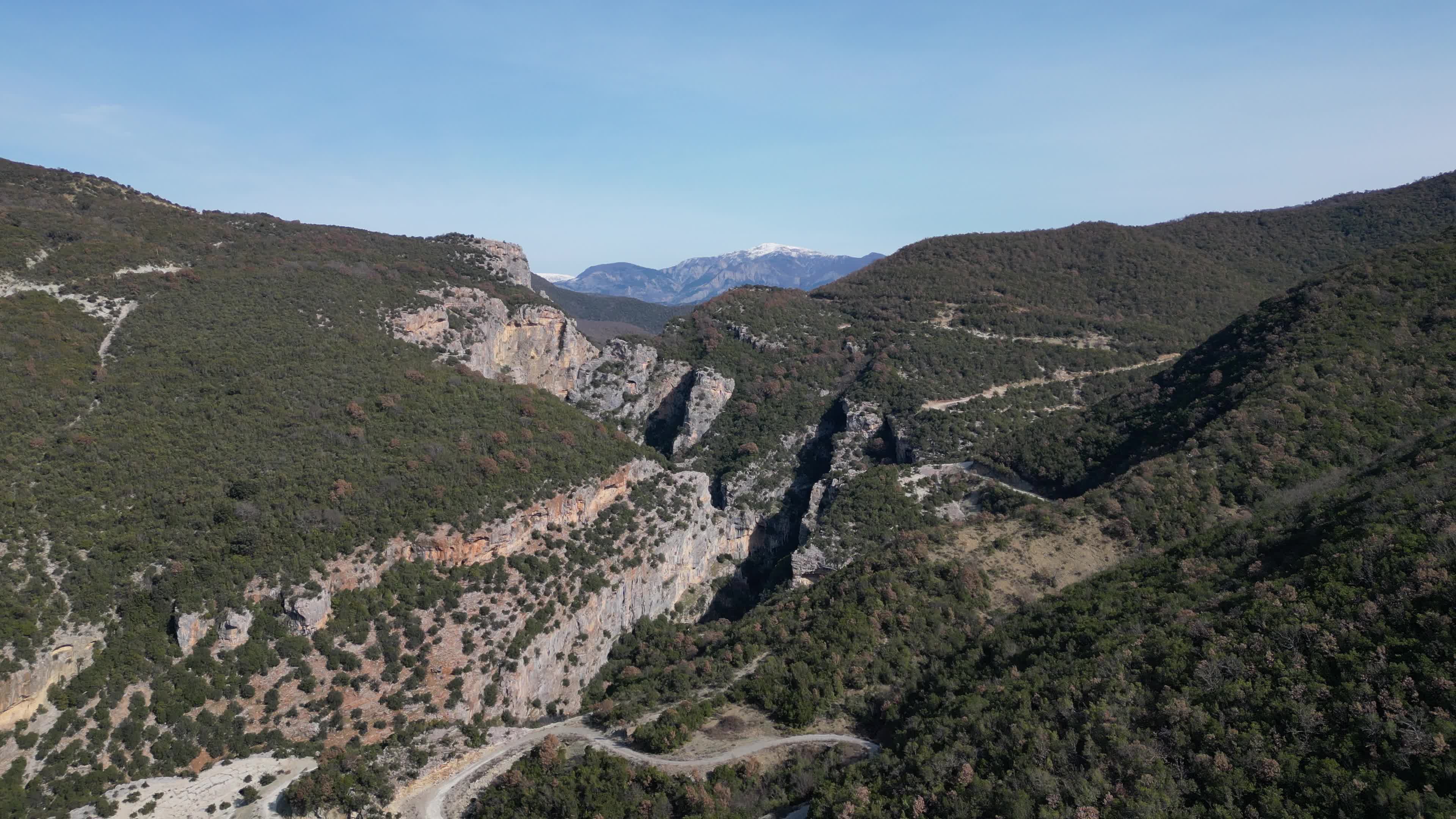 Drone videos of the beautiful Langarica Canyon Albania