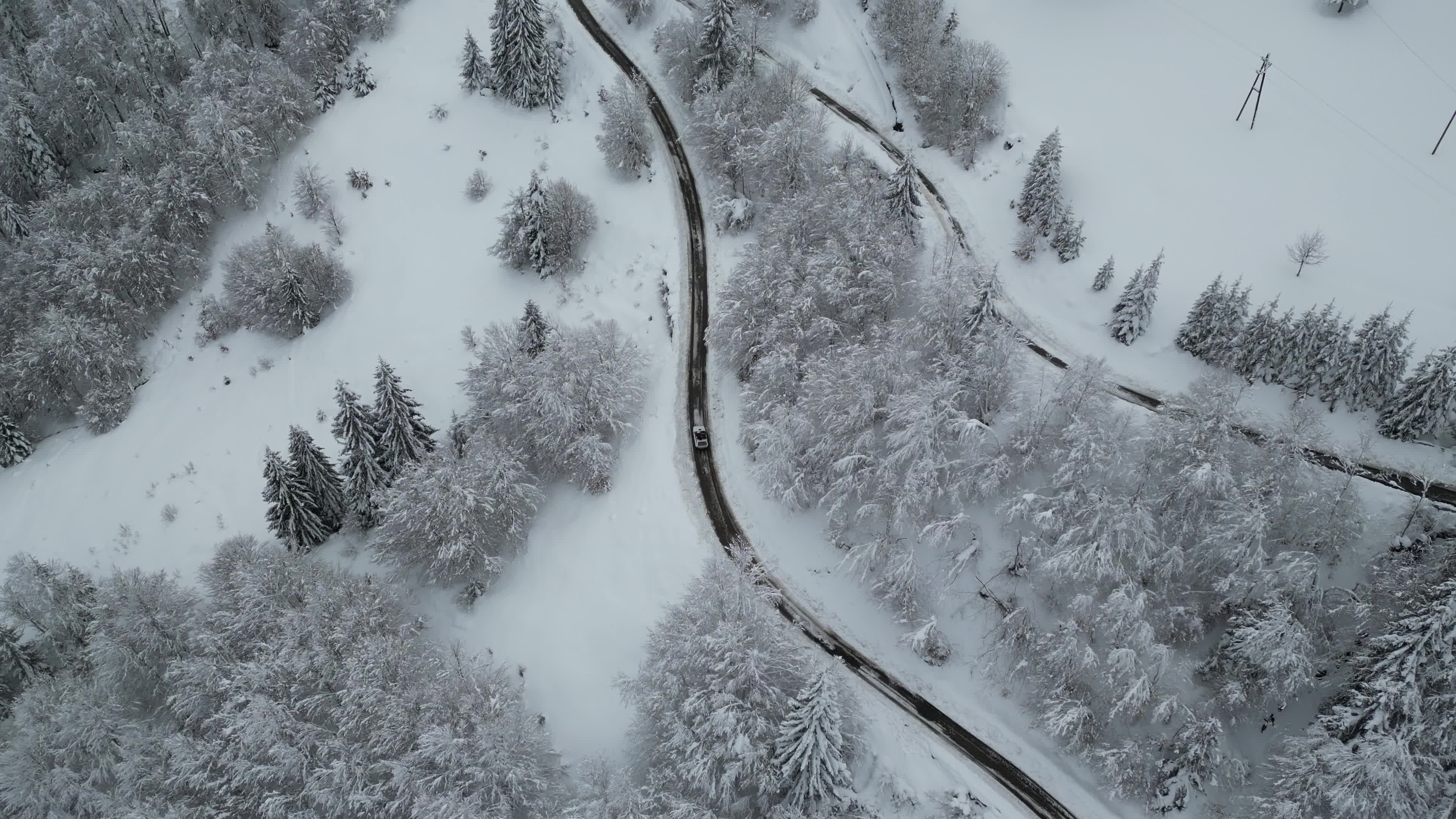 Drone video of the mountains in Montenegro