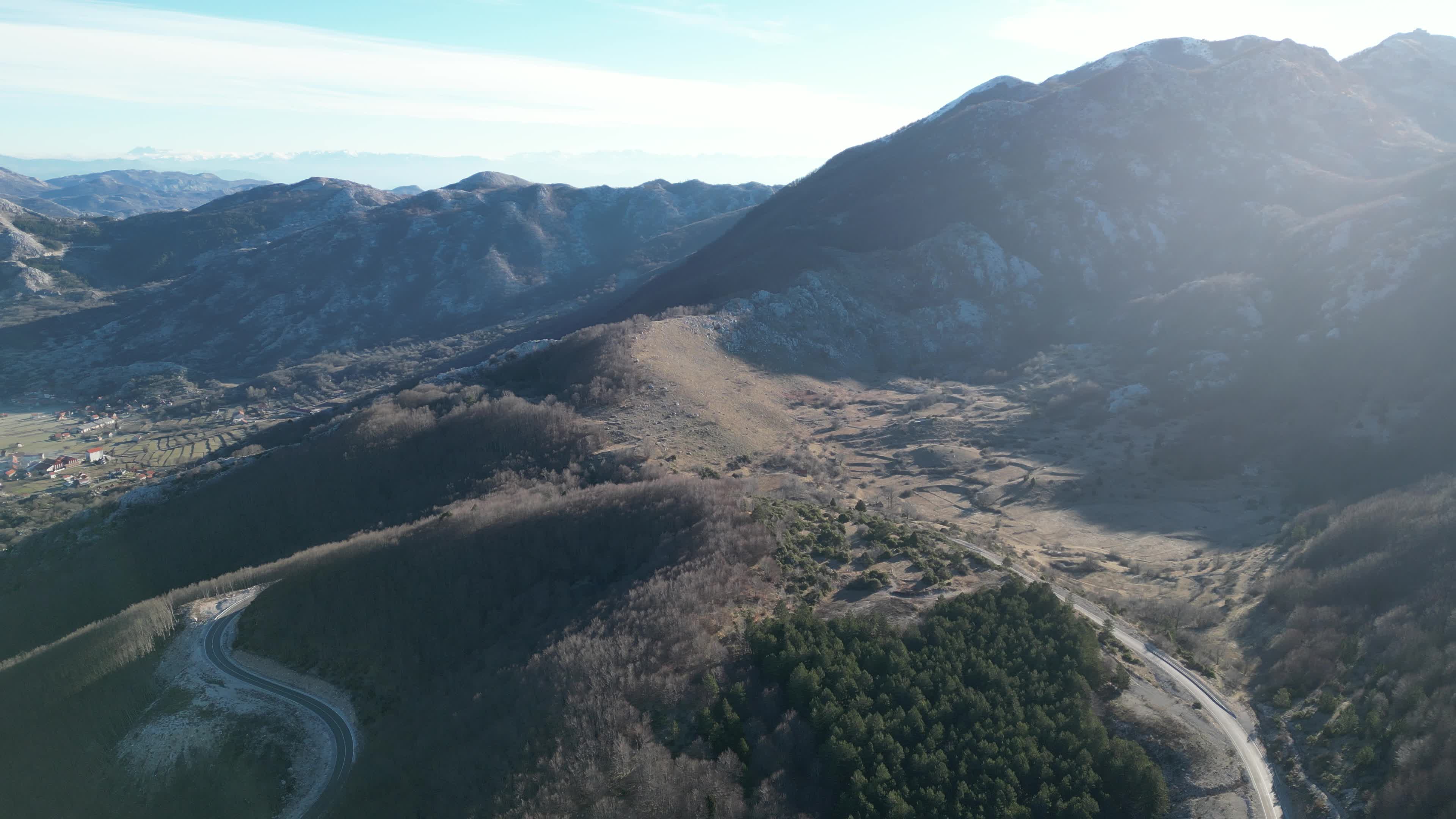 Drone video of the Bay of Kotor, Montenegro