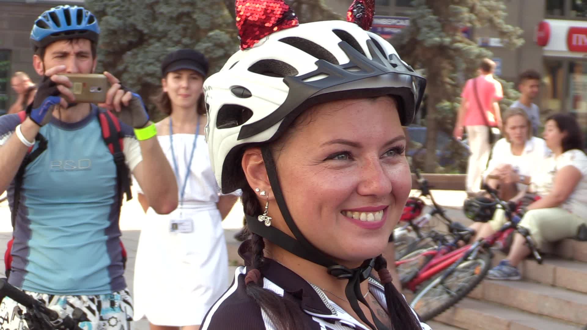 'Kyiv Cycle Chic' women bicycle parade in Kiev