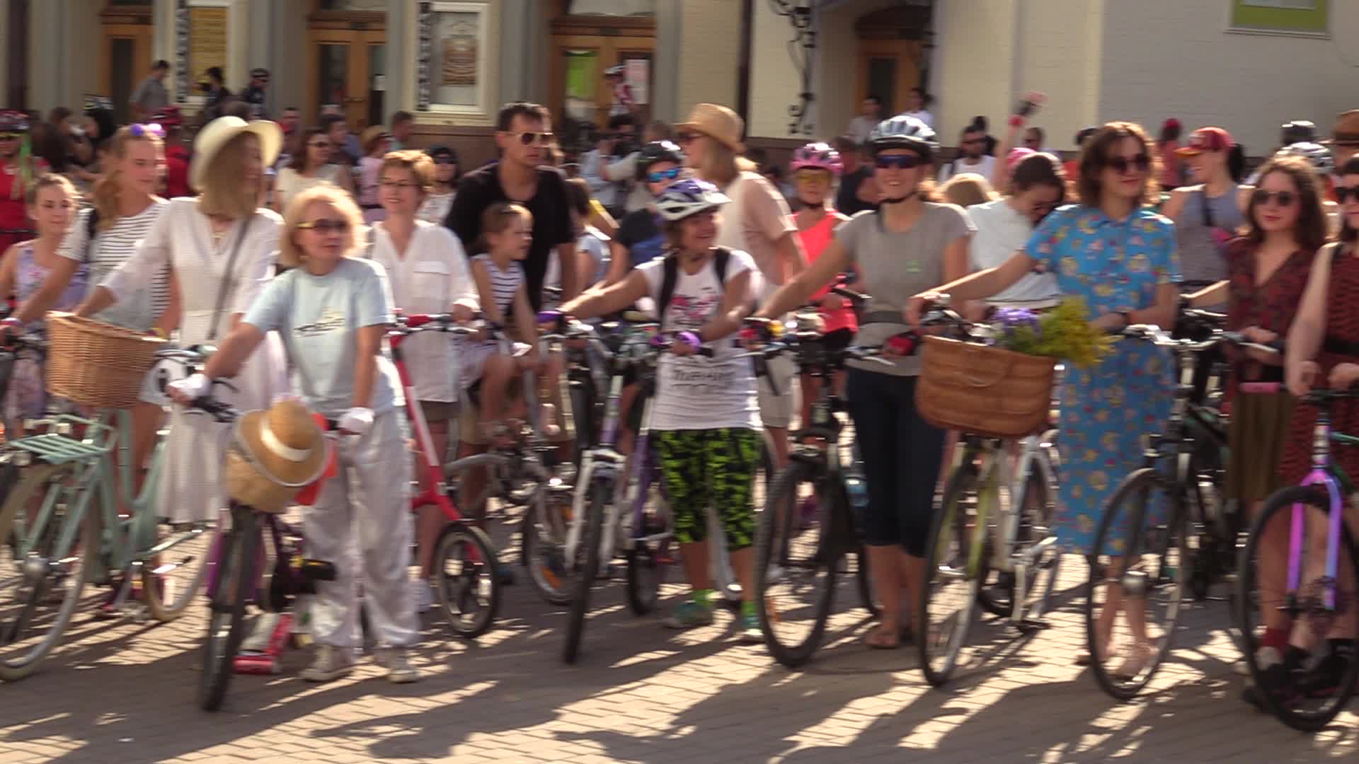 'Kyiv Cycle Chic' women bicycle parade in Kiev