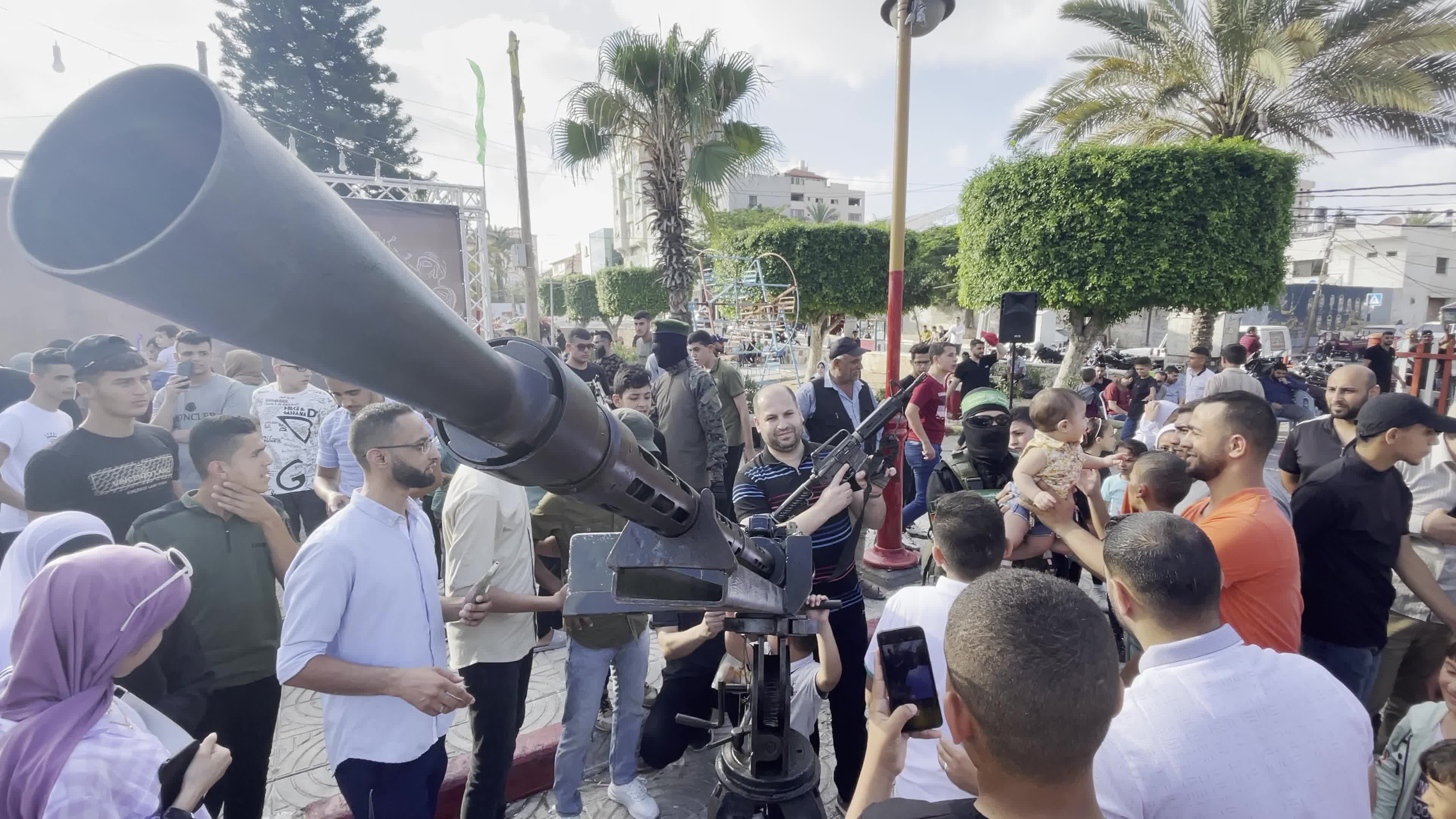 Al-Qassam Brigades' Weapons Exhibition Marks Eid al-Adha in Gaza