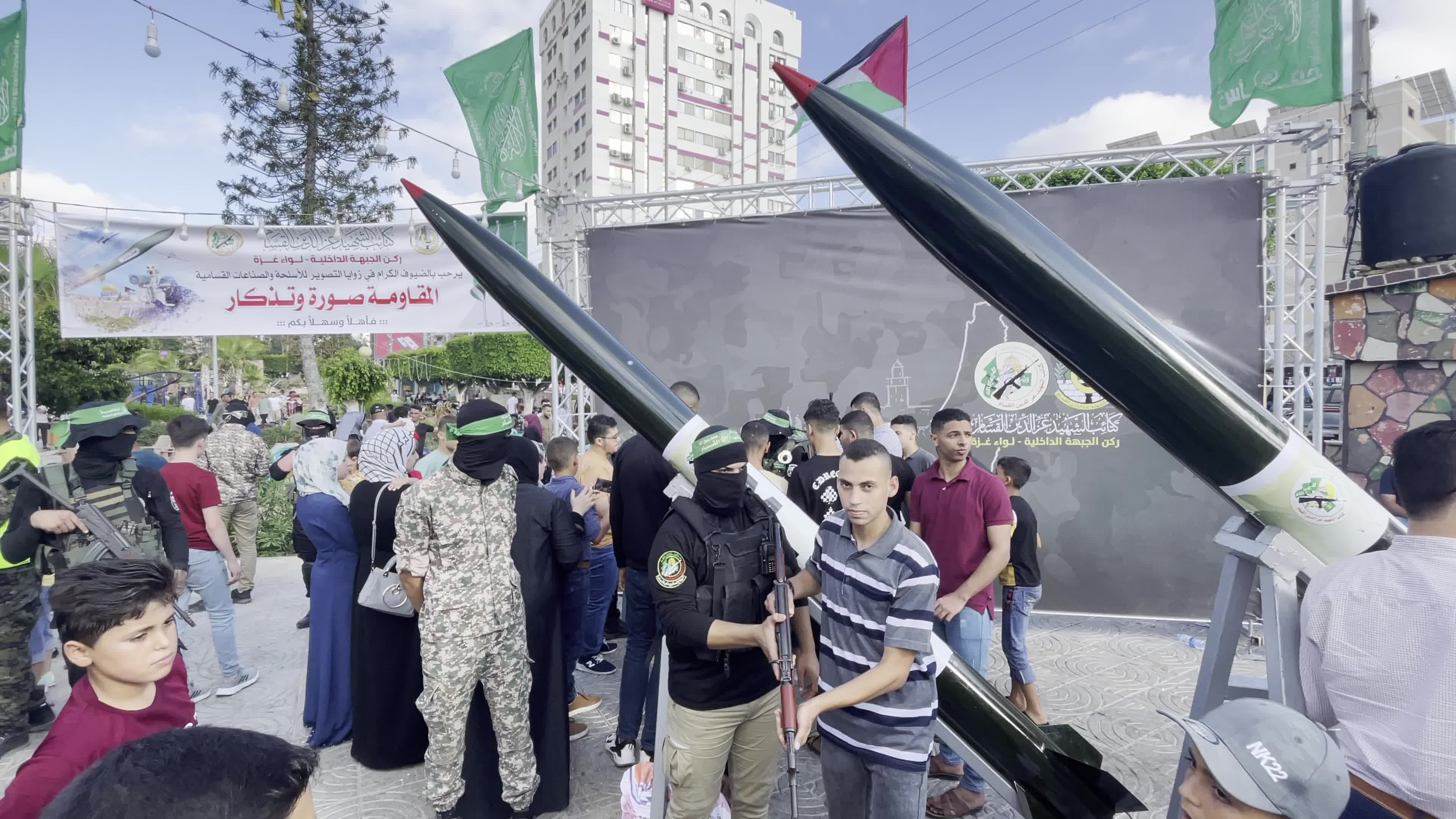 Al-Qassam Brigades' Weapons Exhibition Marks Eid al-Adha in Gaza