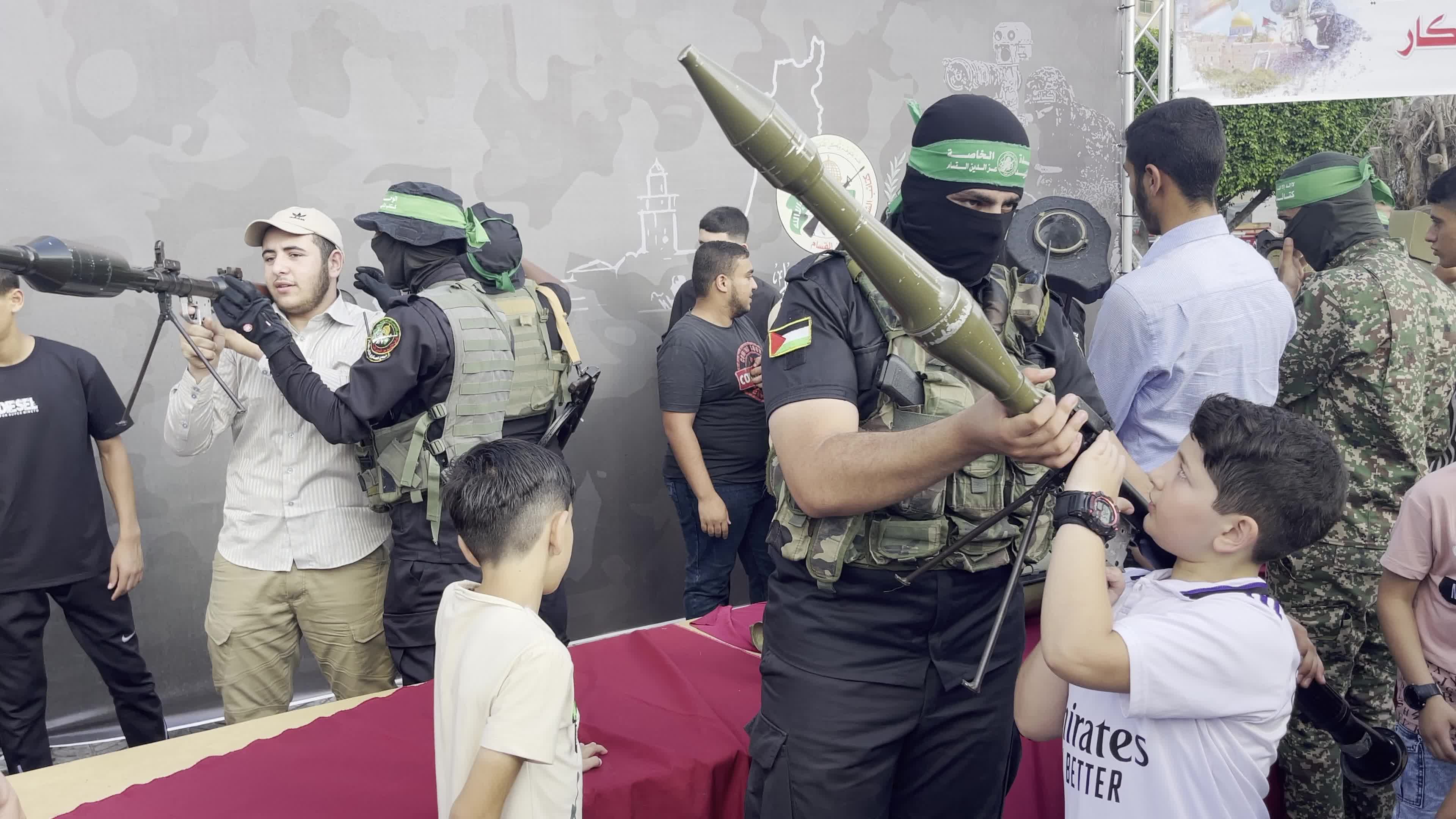 Al-Qassam Brigades' Weapons Exhibition Marks Eid al-Adha in Gaza