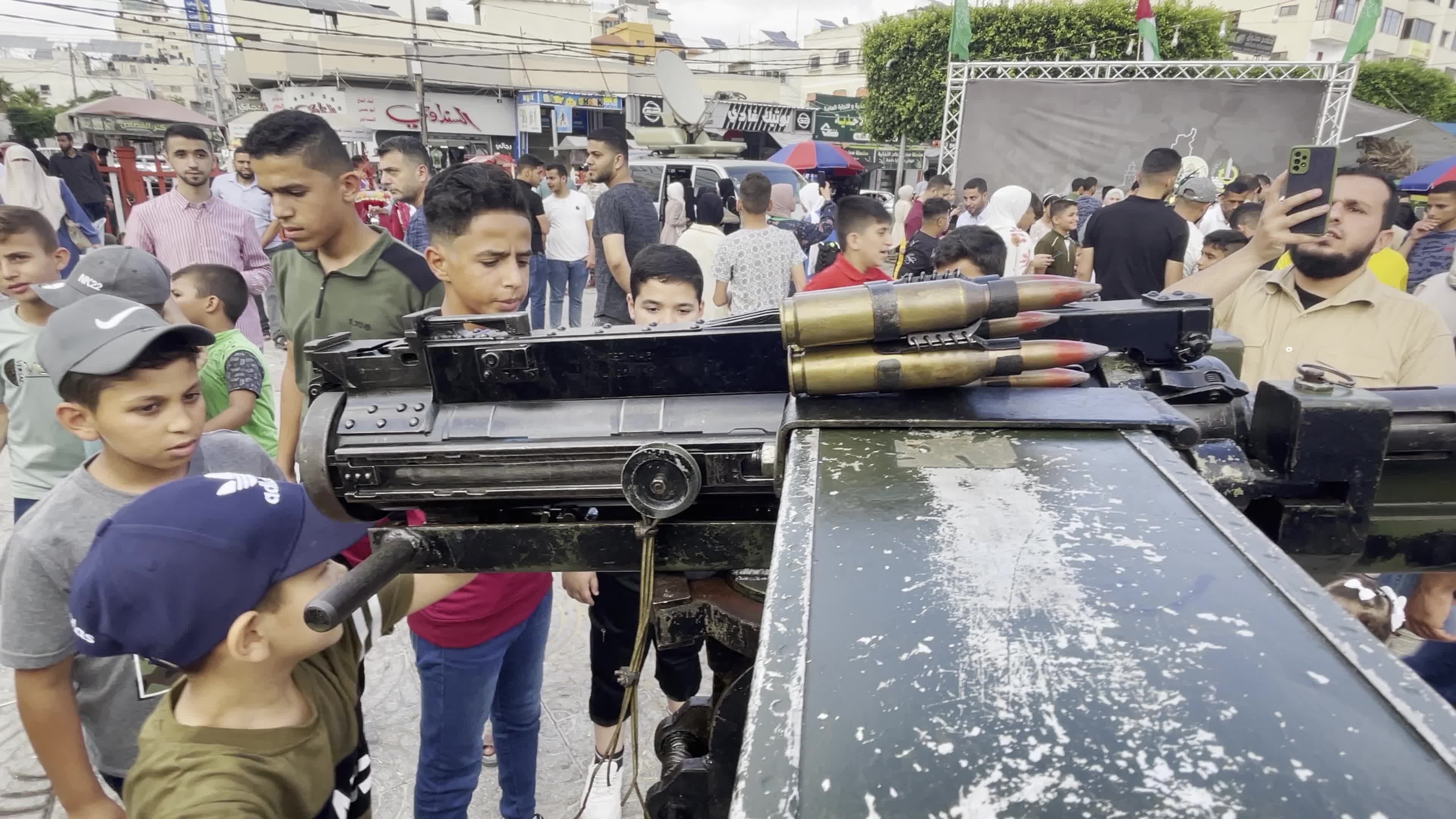 Al-Qassam Brigades' Weapons Exhibition Marks Eid al-Adha in Gaza