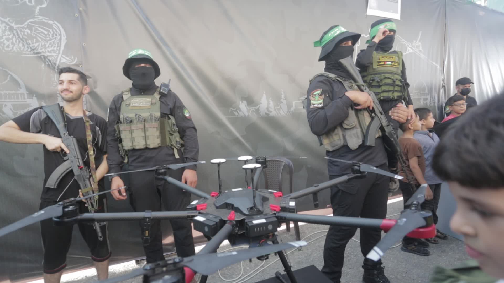 Ezz al-Din Al-Qassam Brigades arms exhibition in Gaza