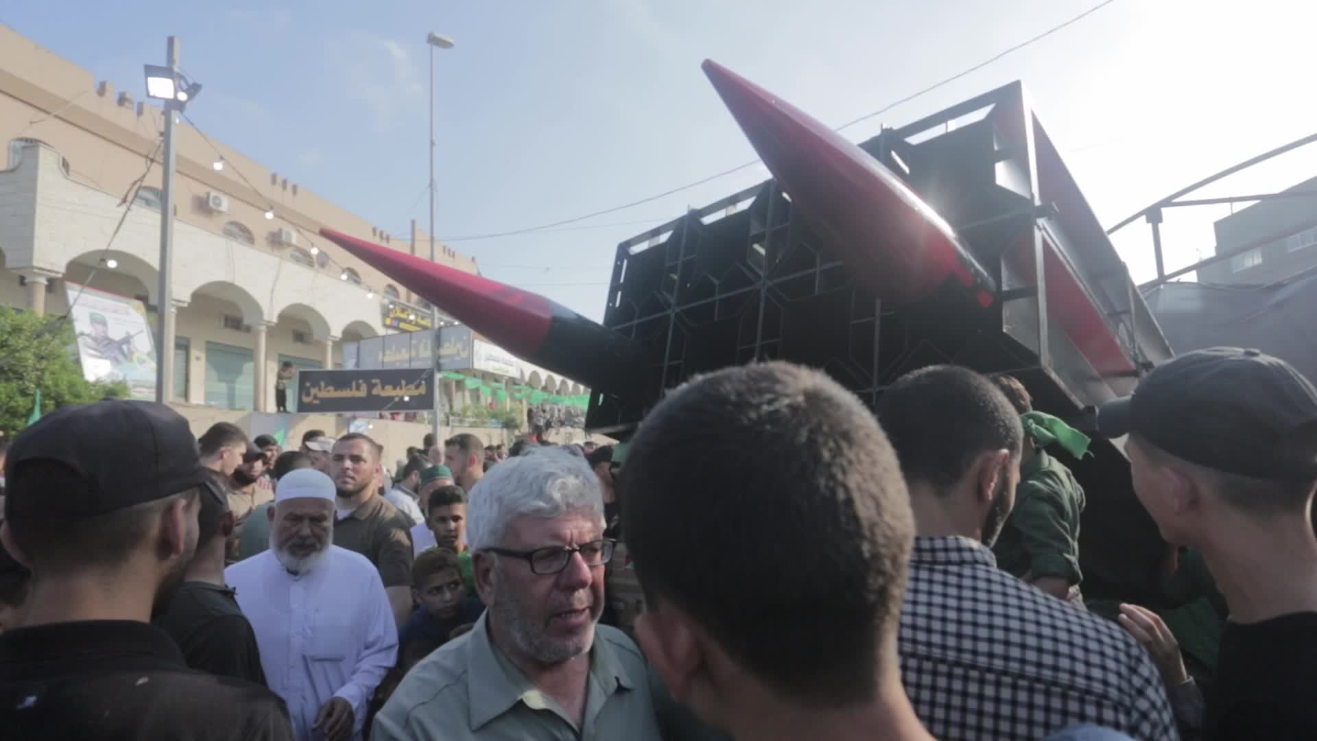 Ezz al-Din Al-Qassam Brigades arms exhibition in Gaza