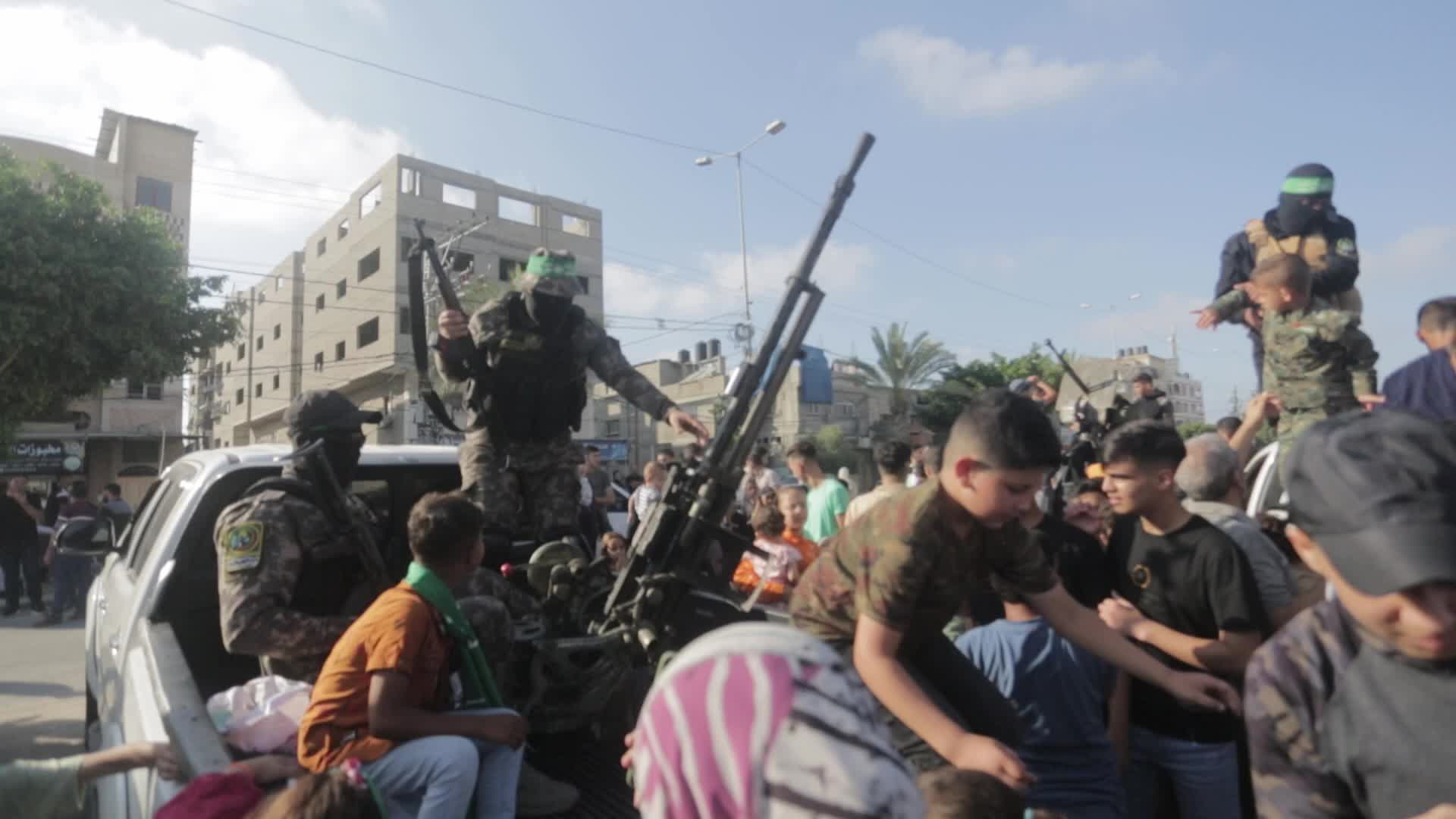 Ezz al-Din Al-Qassam Brigades arms exhibition in Gaza