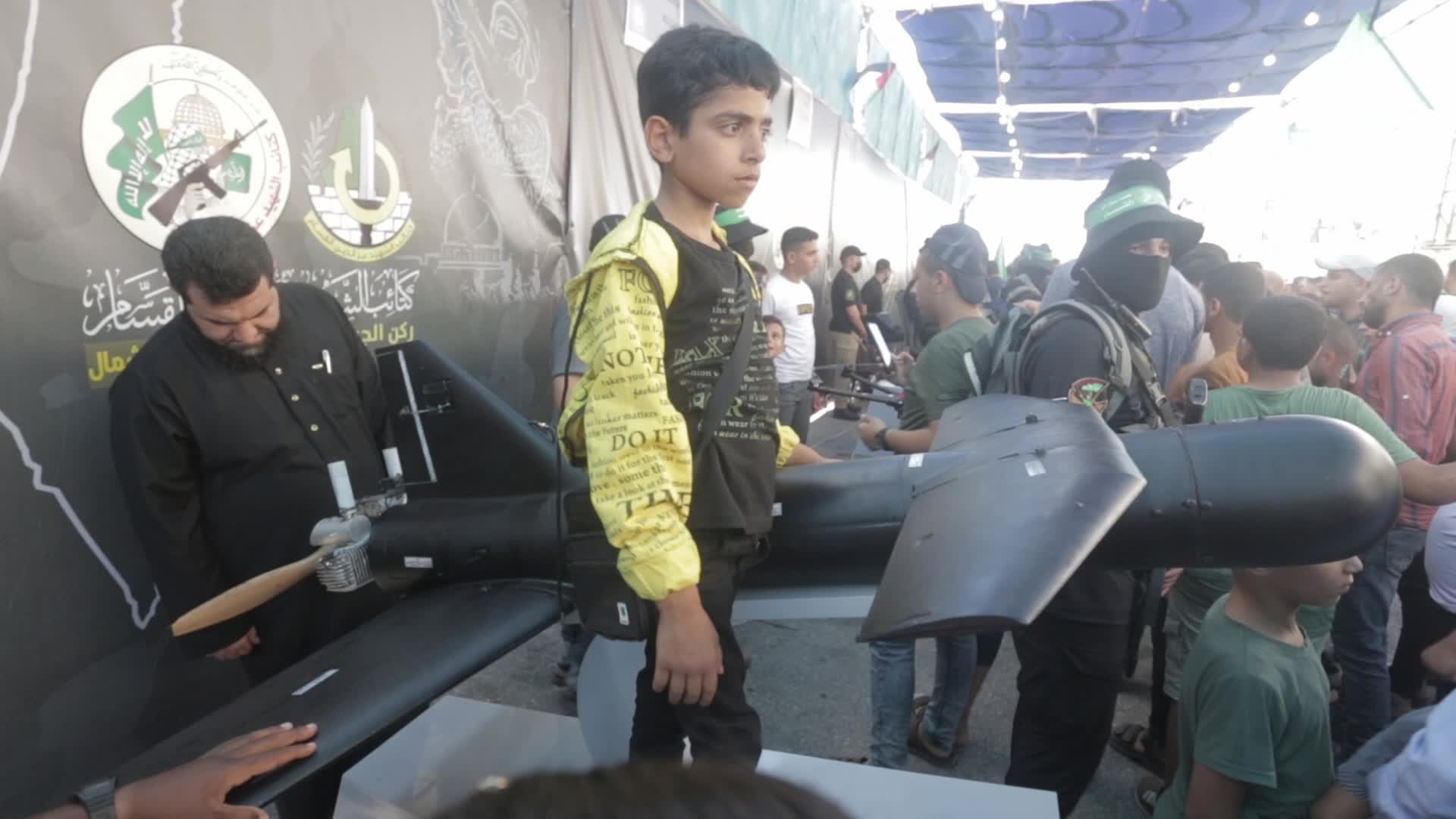 Ezz al-Din Al-Qassam Brigades arms exhibition in Gaza