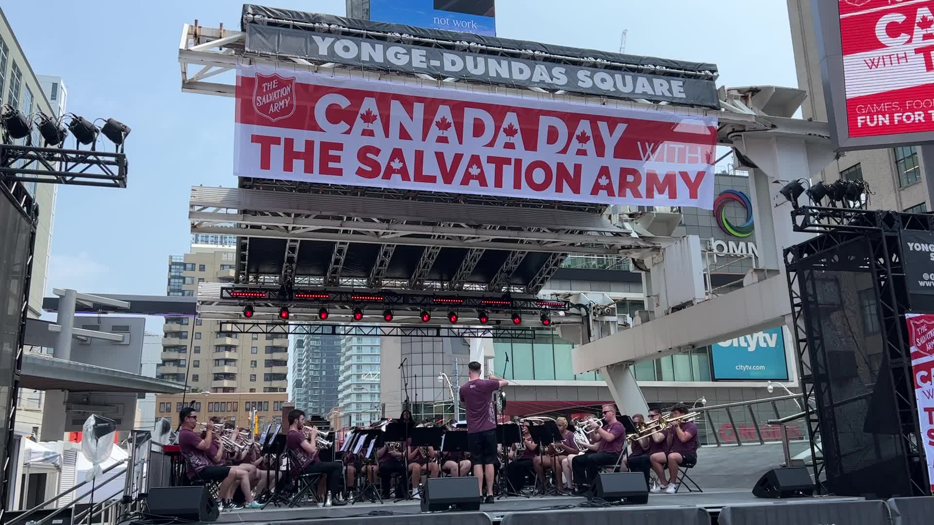 Canadians celebrate Canada Day in Toronto