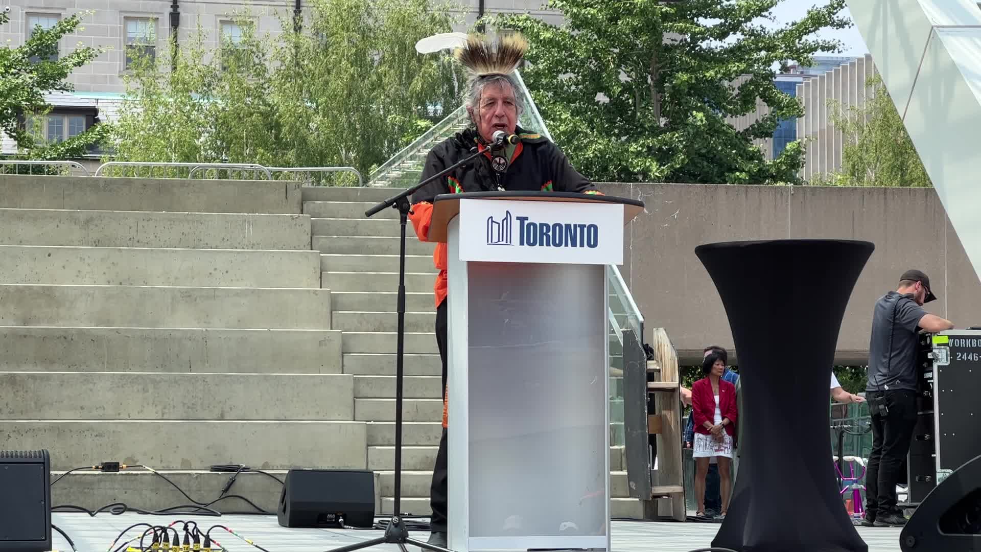 Canadians celebrate Canada Day in Toronto