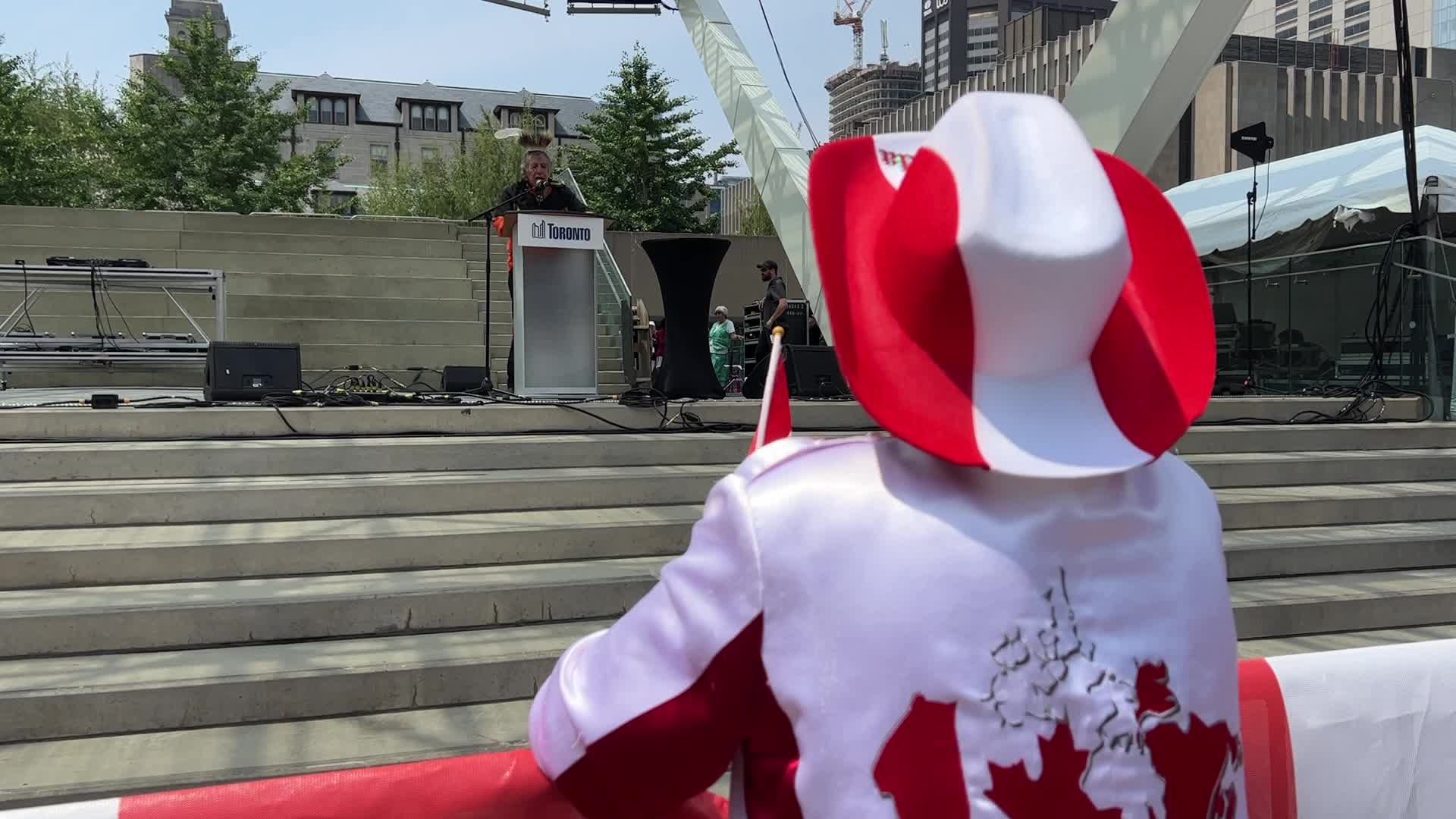 Canadians celebrate Canada Day in Toronto