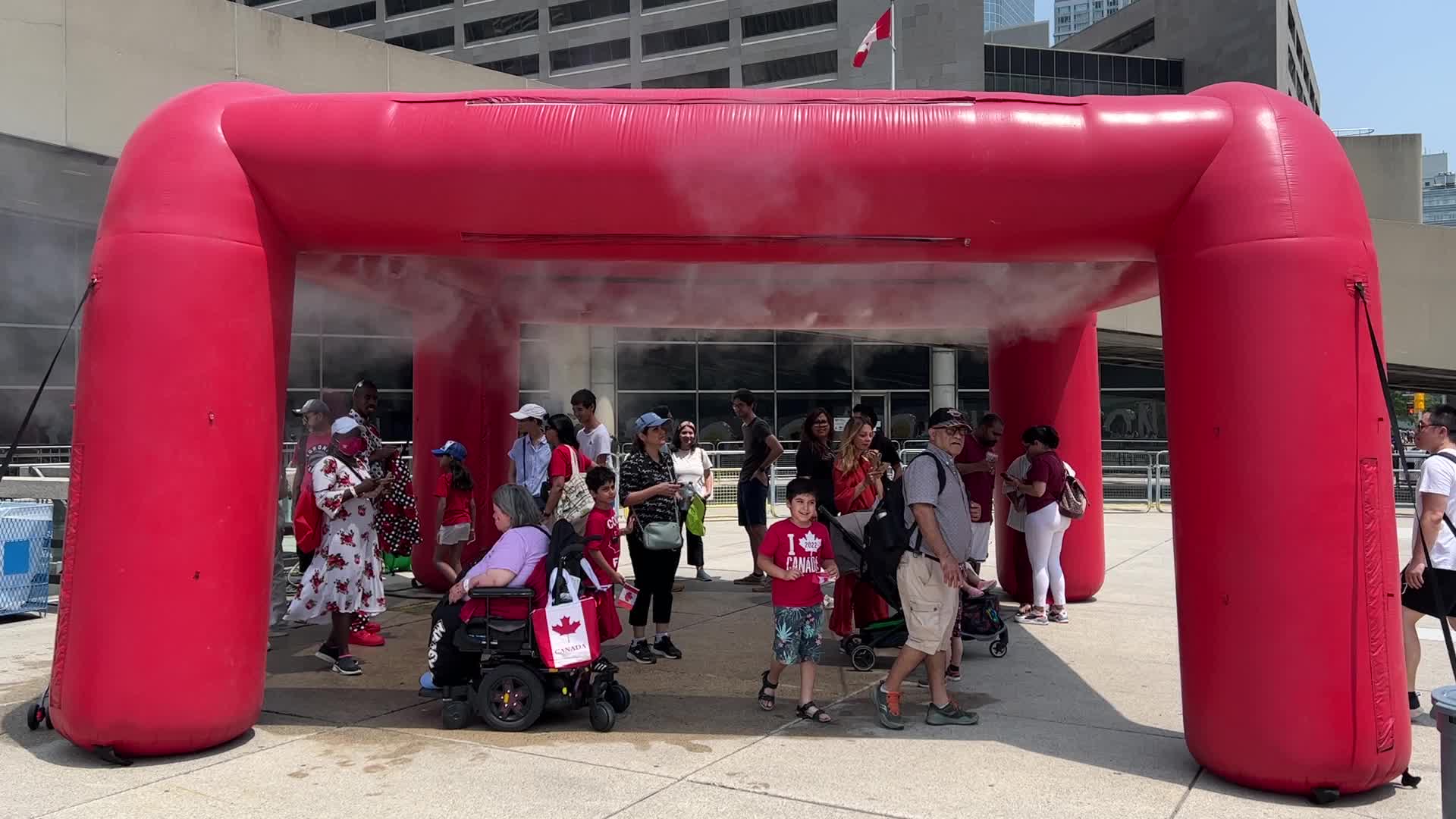 Canadians celebrate Canada Day in Toronto