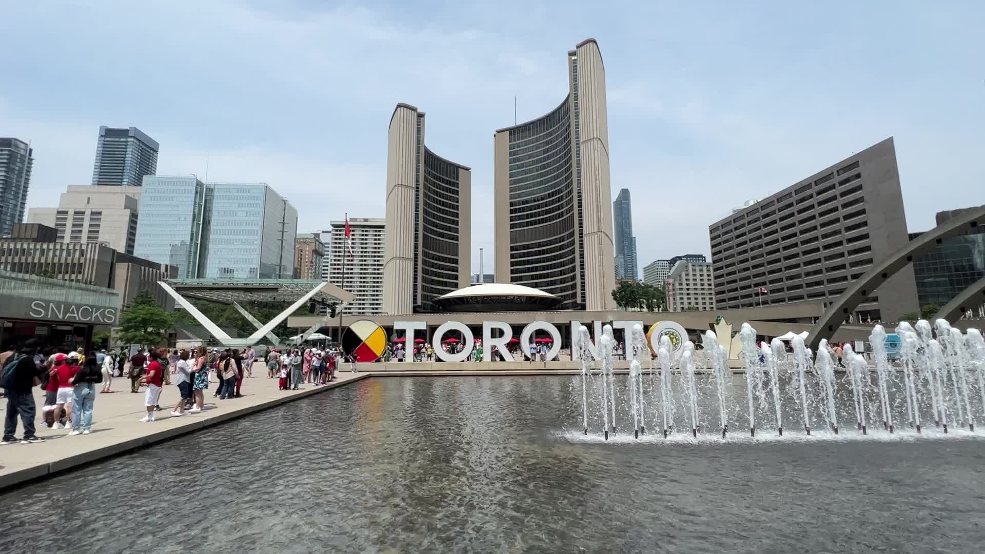 Canadians celebrate Canada Day in Toronto