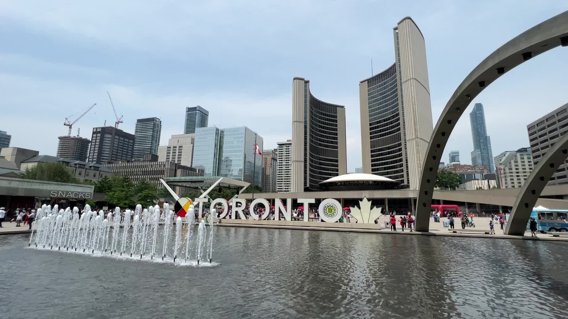 Canadians celebrate Canada Day in Toronto