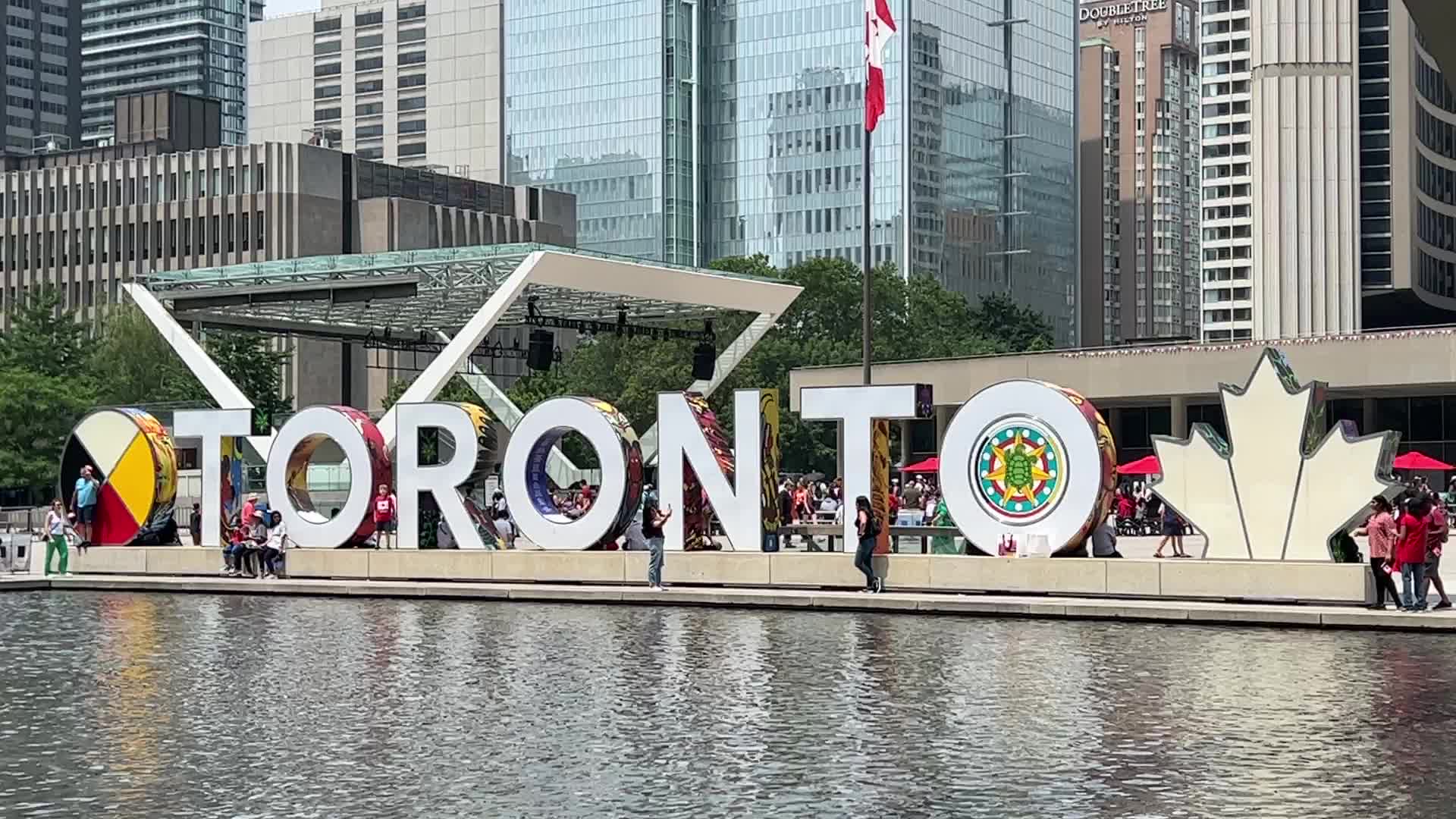 Canadians celebrate Canada Day in Toronto