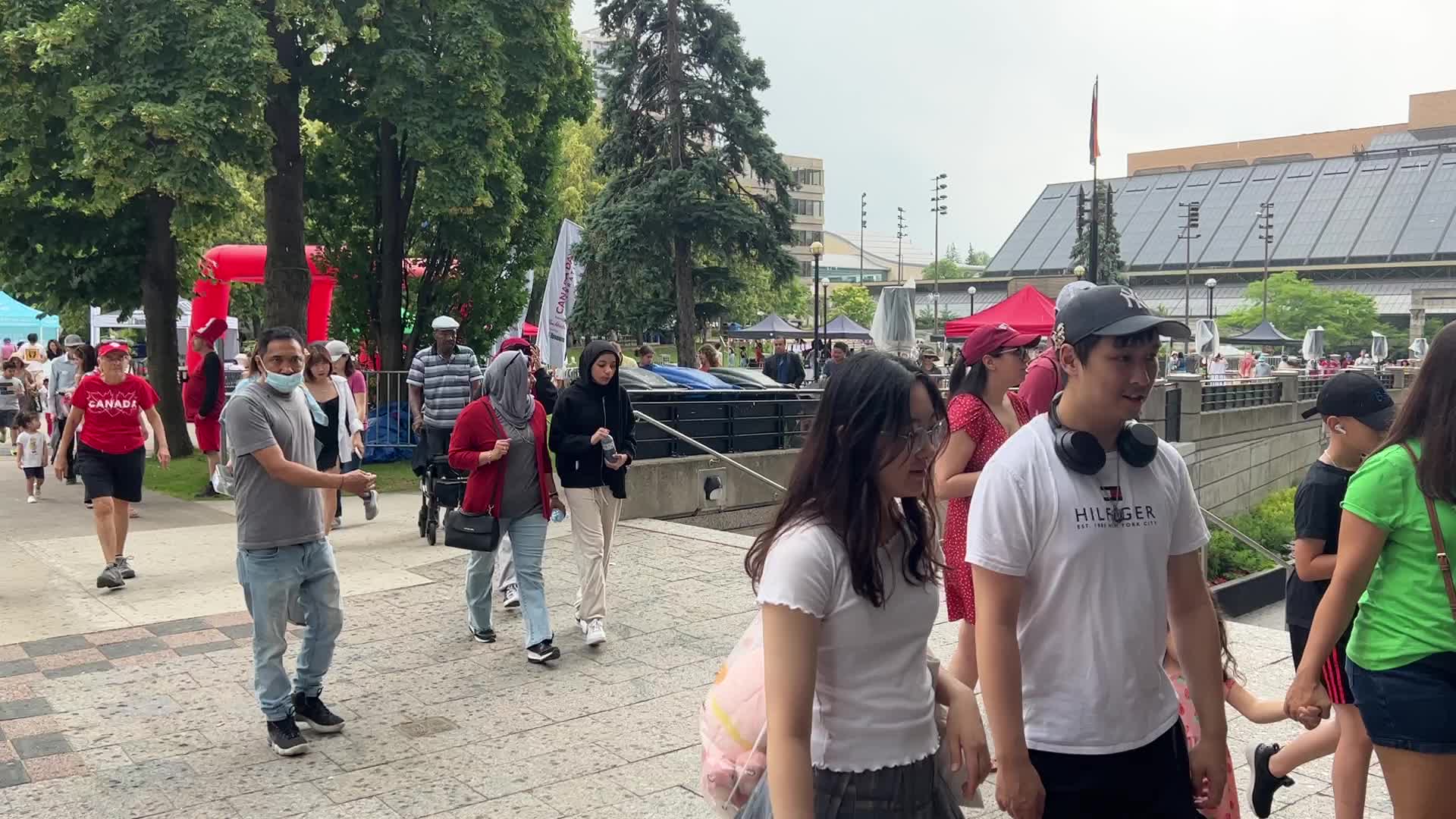 Canadians celebrate Canada Day in Toronto