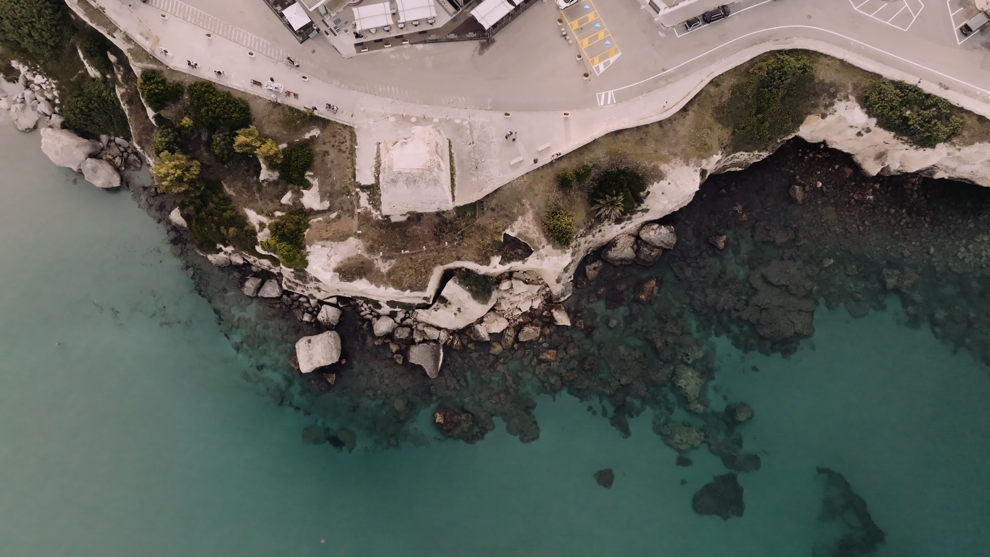 Aerial View Of Torre dell'Orso At Sunset